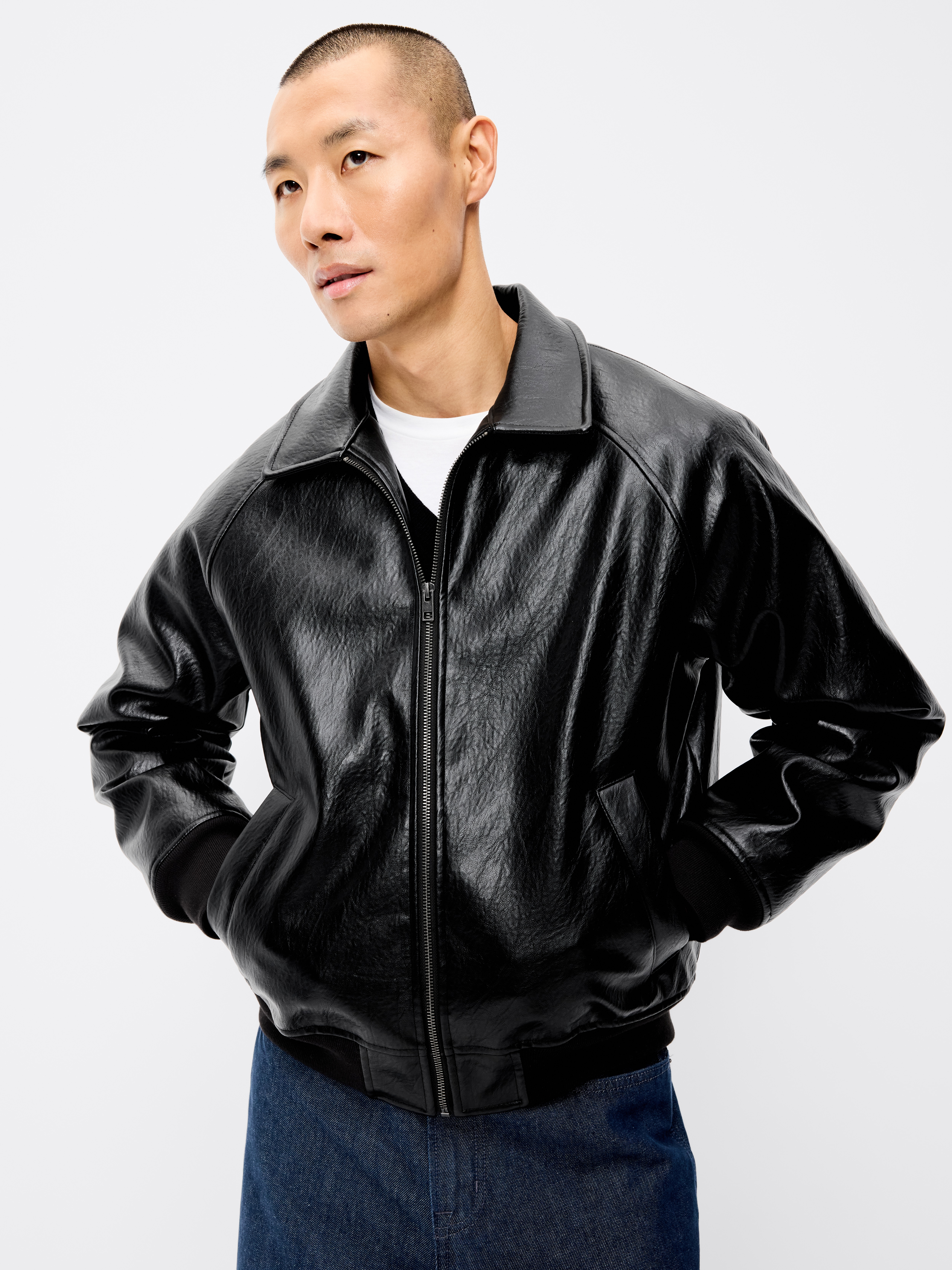 Faux-Leather Jacket - Black Jack - 4