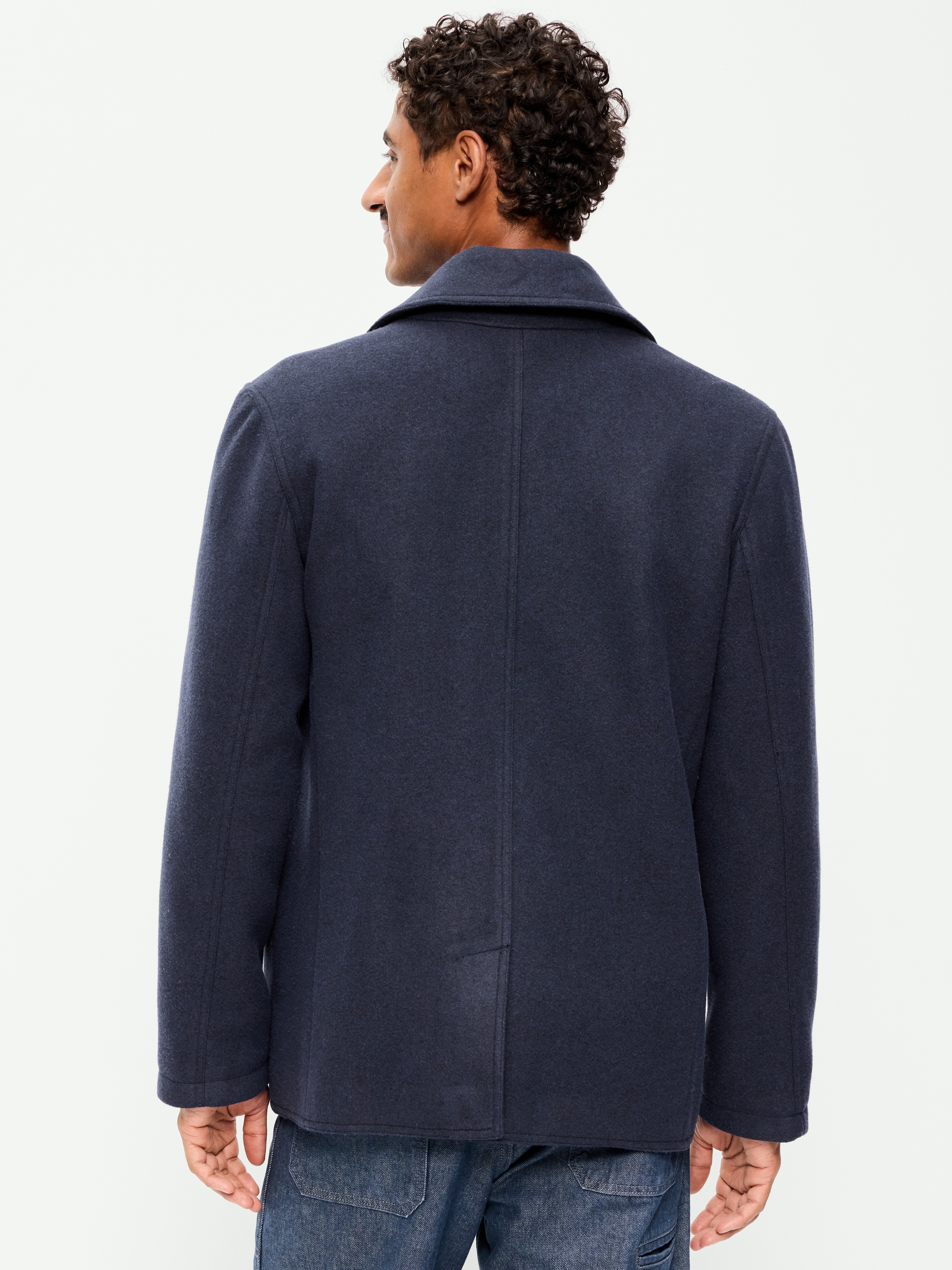 Double-Breasted Classic Peacoat - In the Navy - 2