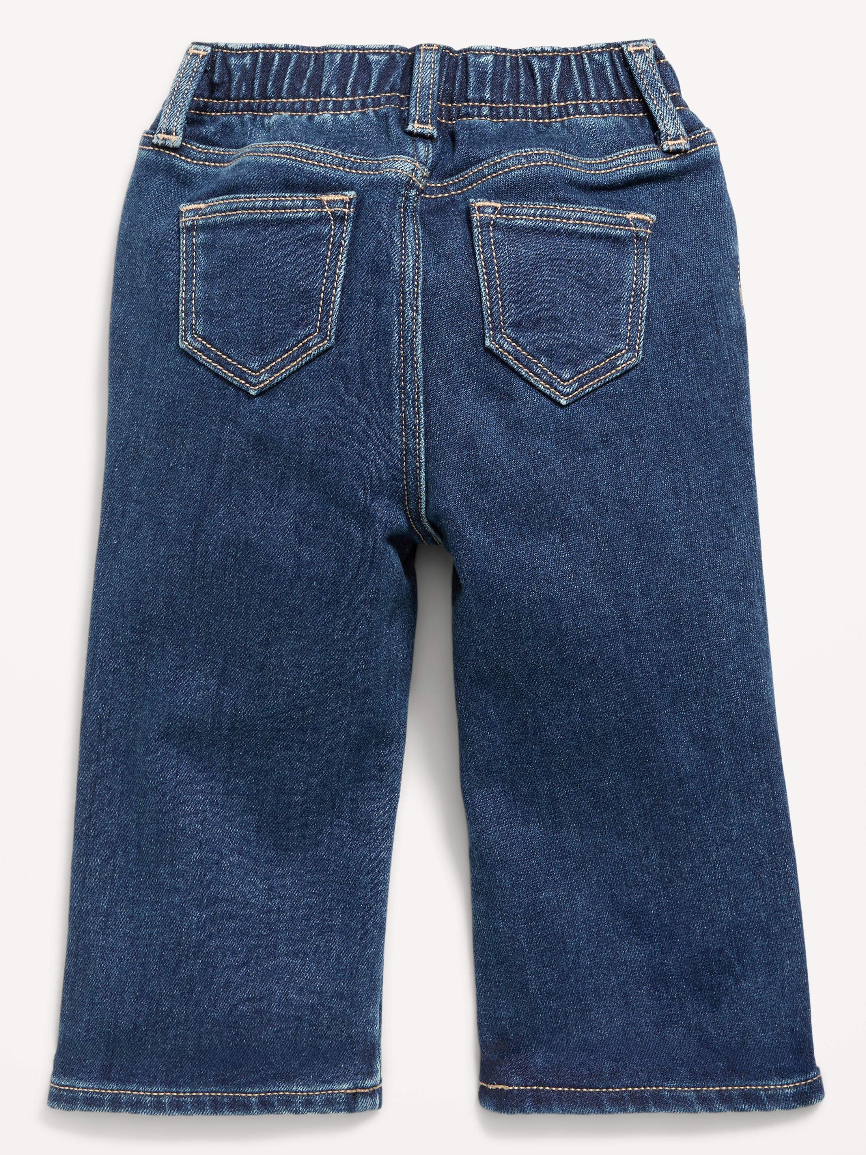Baggy Brushed Jeans for Baby - Dark Wash - 2