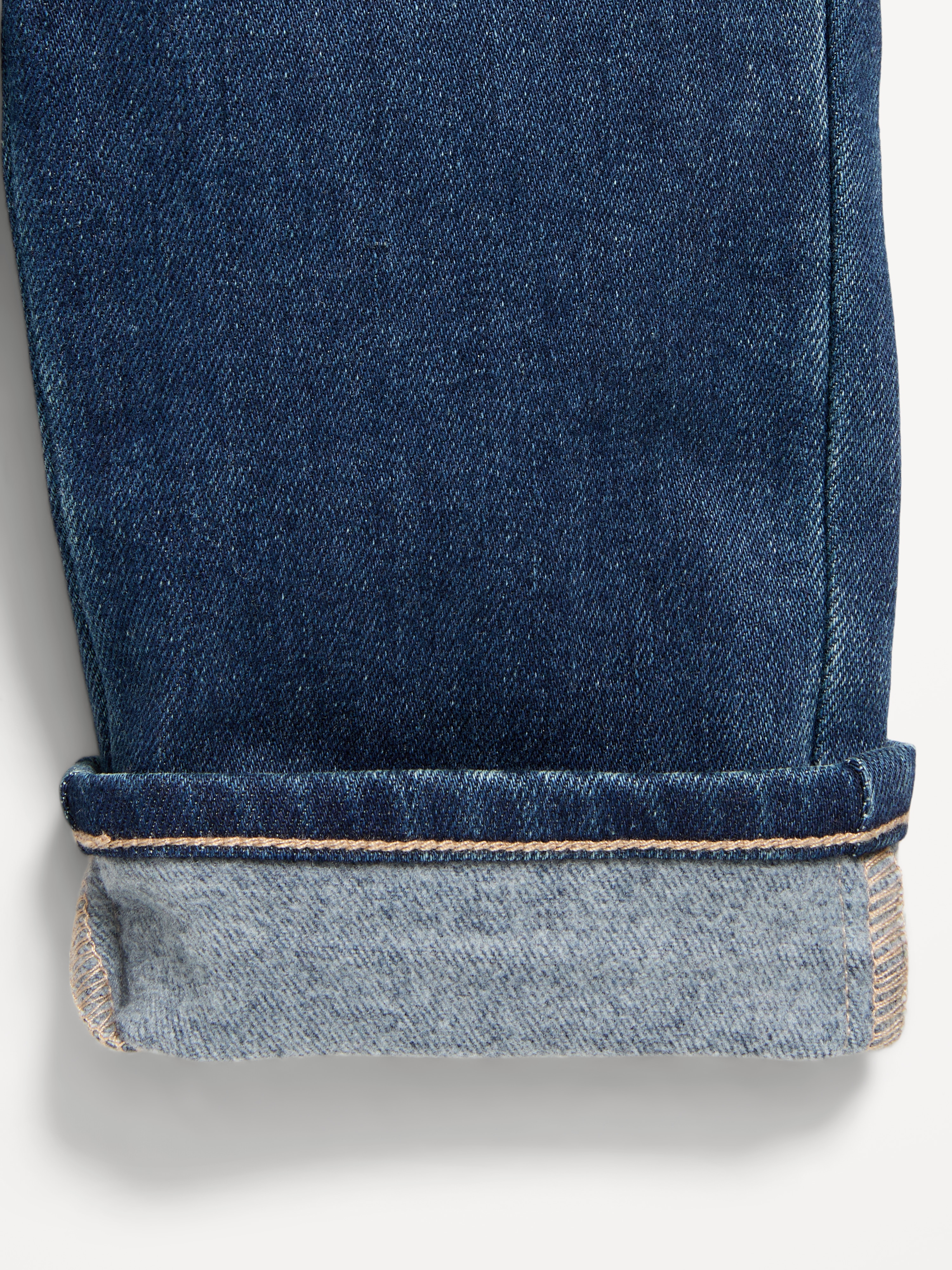 Baggy Brushed Jeans for Baby - Dark Wash - 3