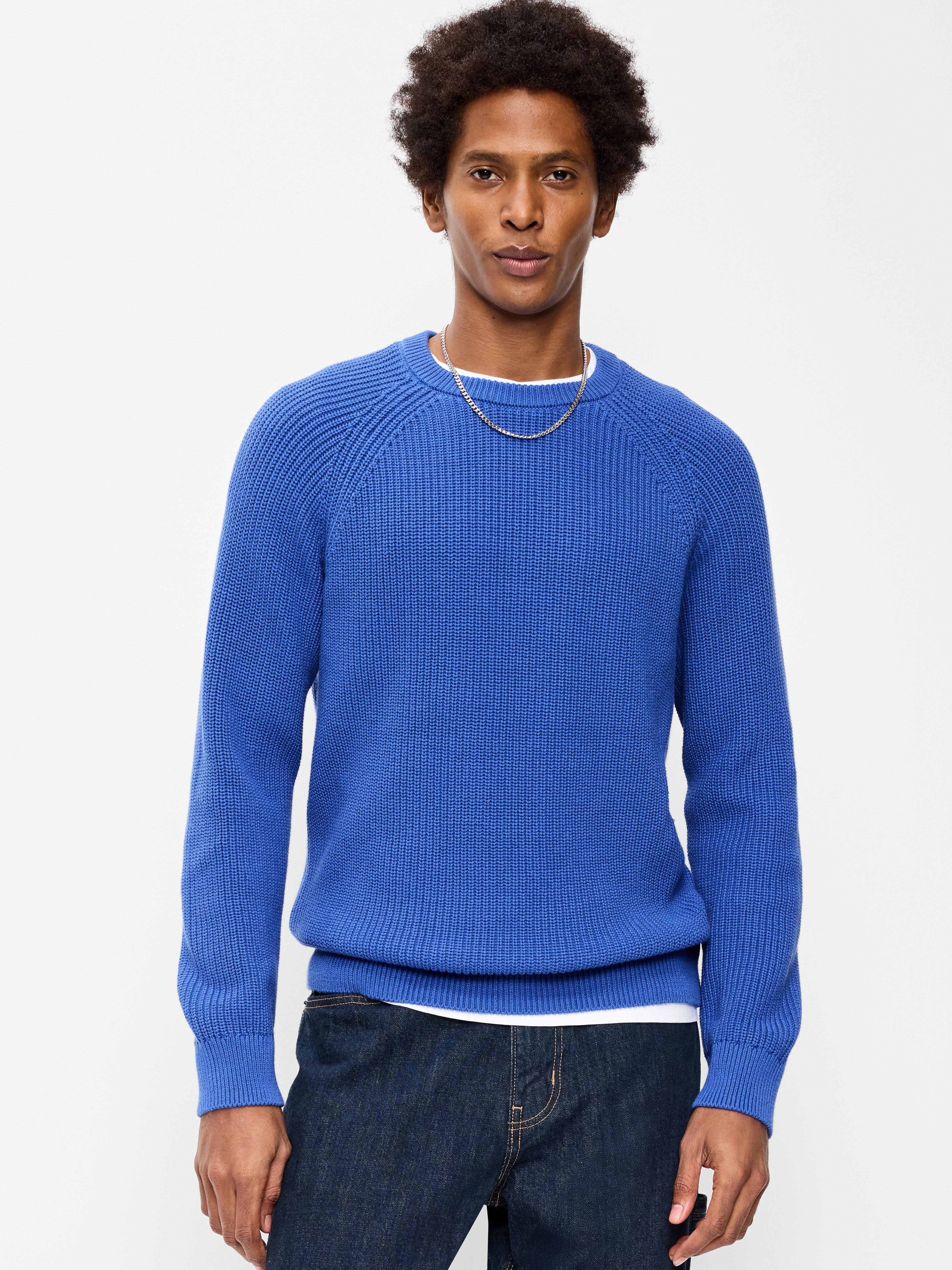 Crew-Neck Sweater - Hydro Blue - 1