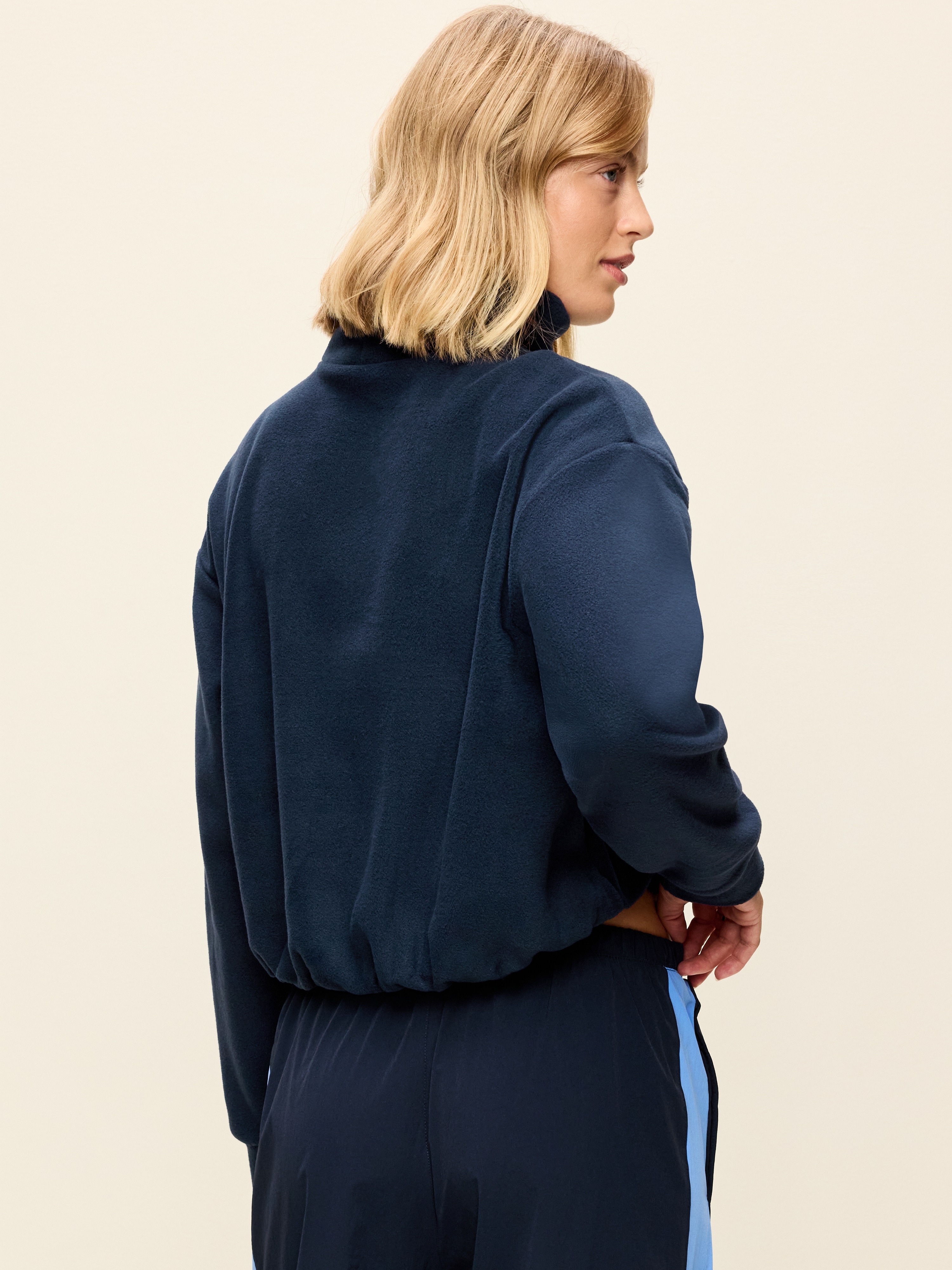 Performance Fleece Funnel Neck Pullover - In the Navy - 2
