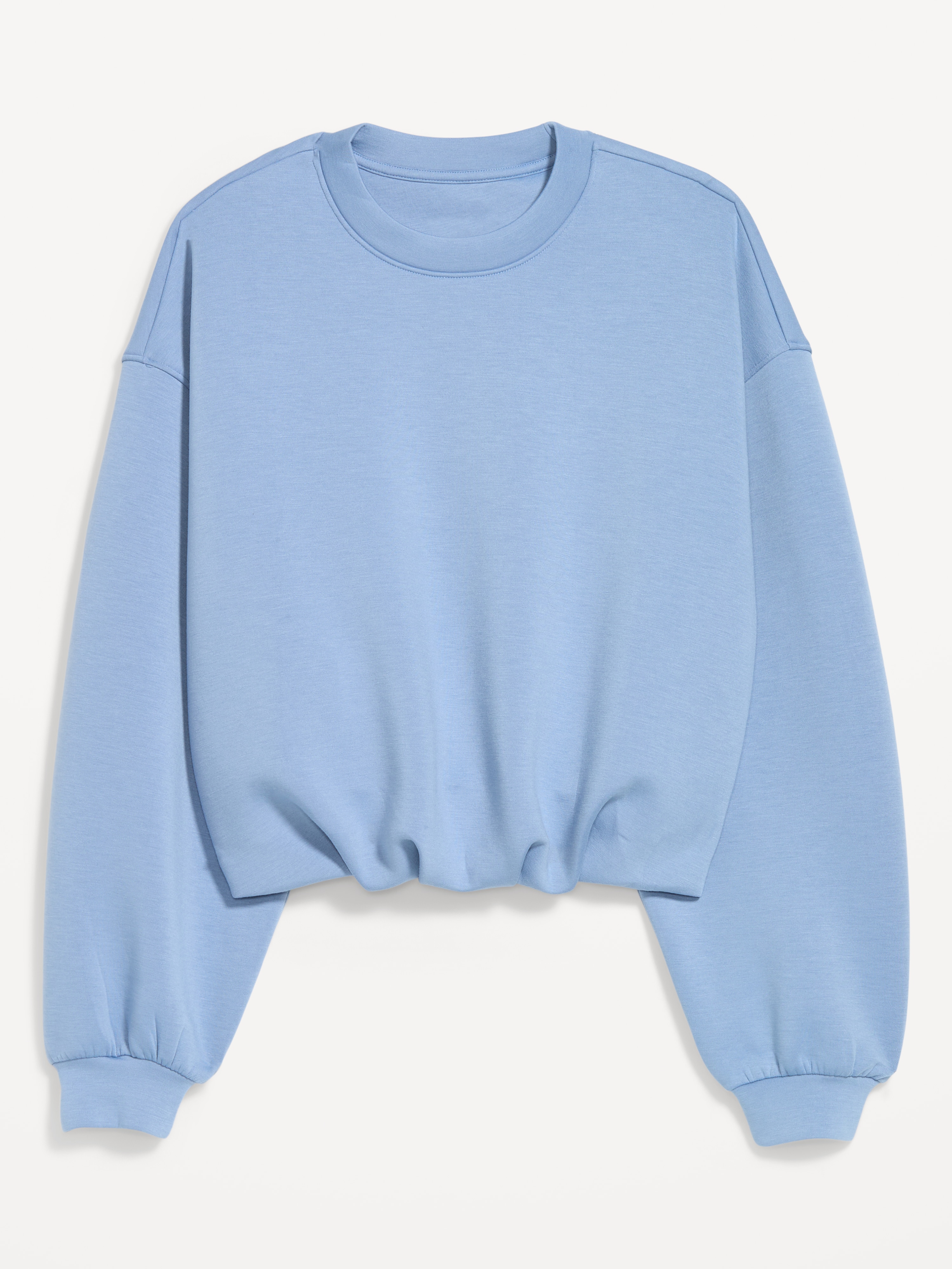 Bounce Fleece Bubble-Hem Sweatshirt - Kyanite - 1
