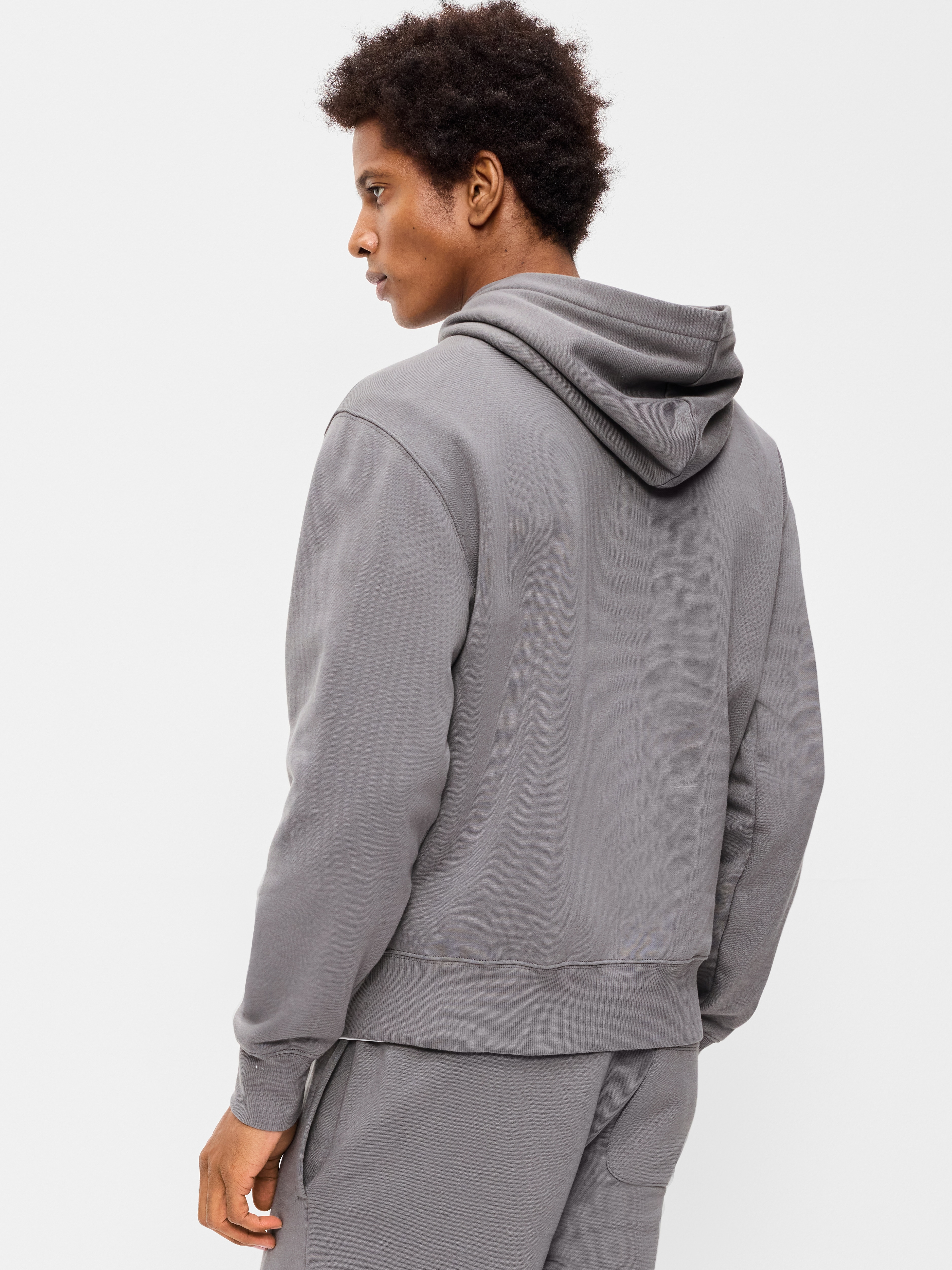 Logo Graphic Pullover Hoodie - Gray Stone - 2