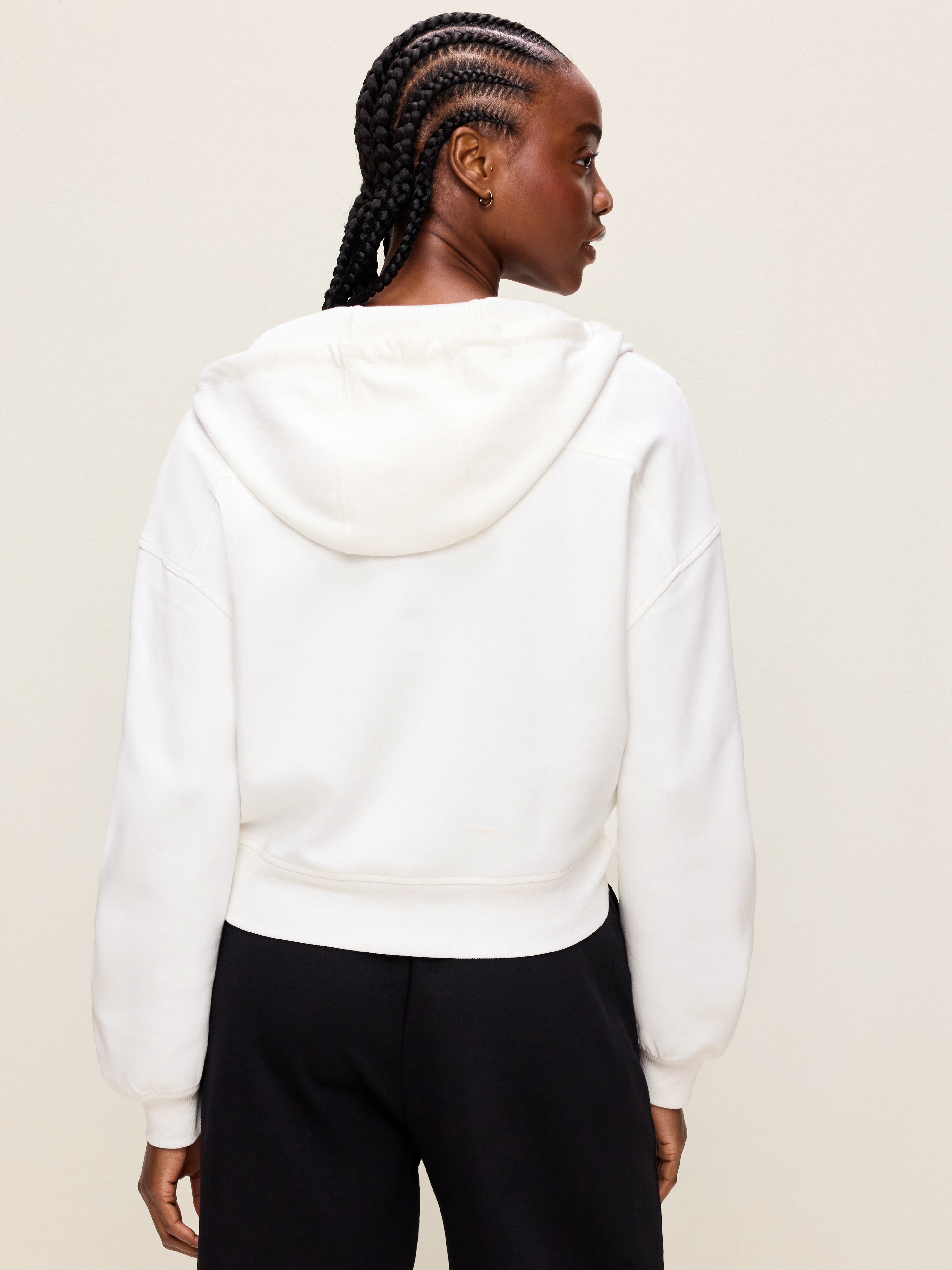 Dynamic Fleece Half-Zip Hoodie Sweatshirt - Magnolia - 2