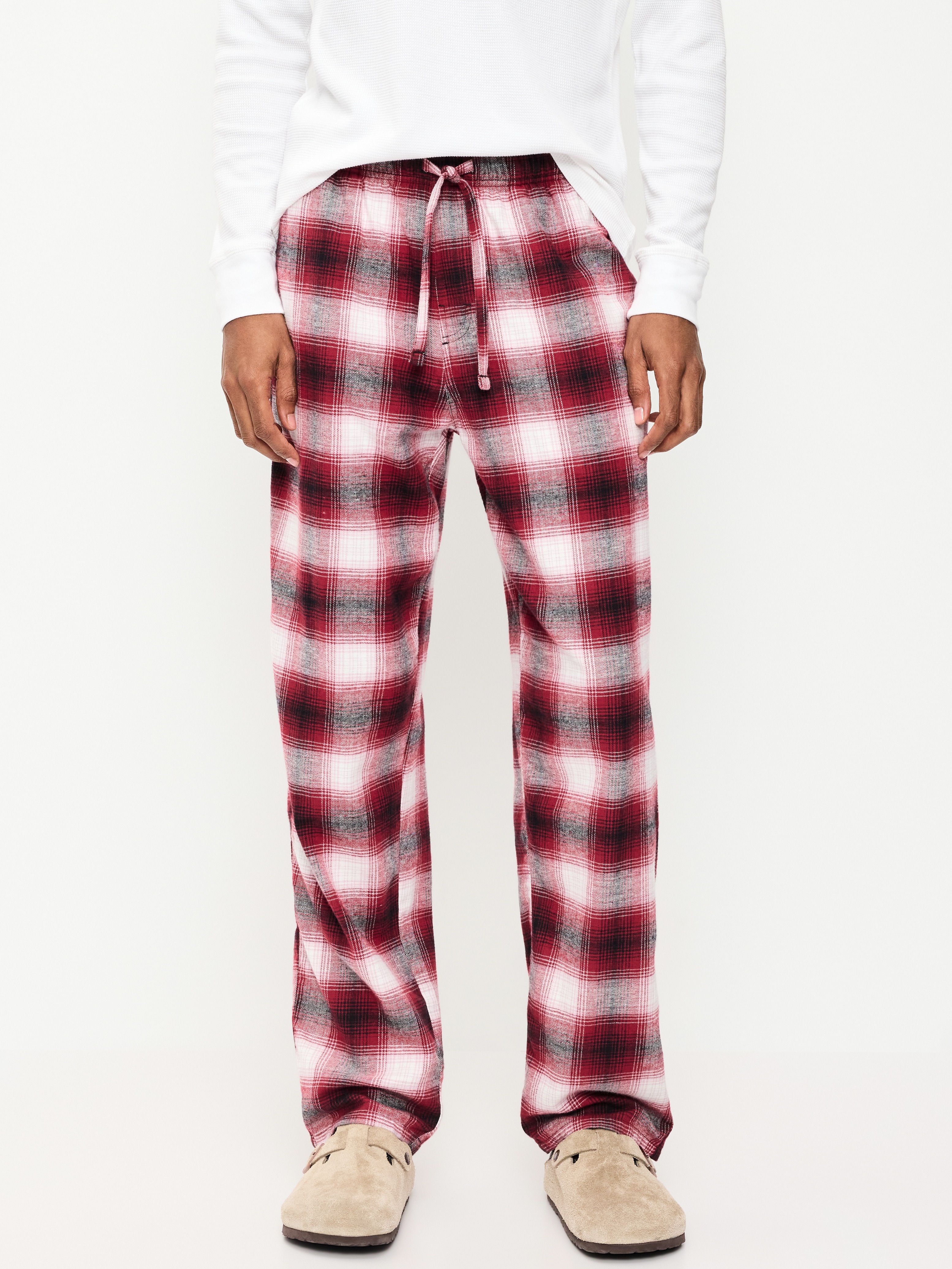 Flannel Pajama Pants - Red Plaid - 1