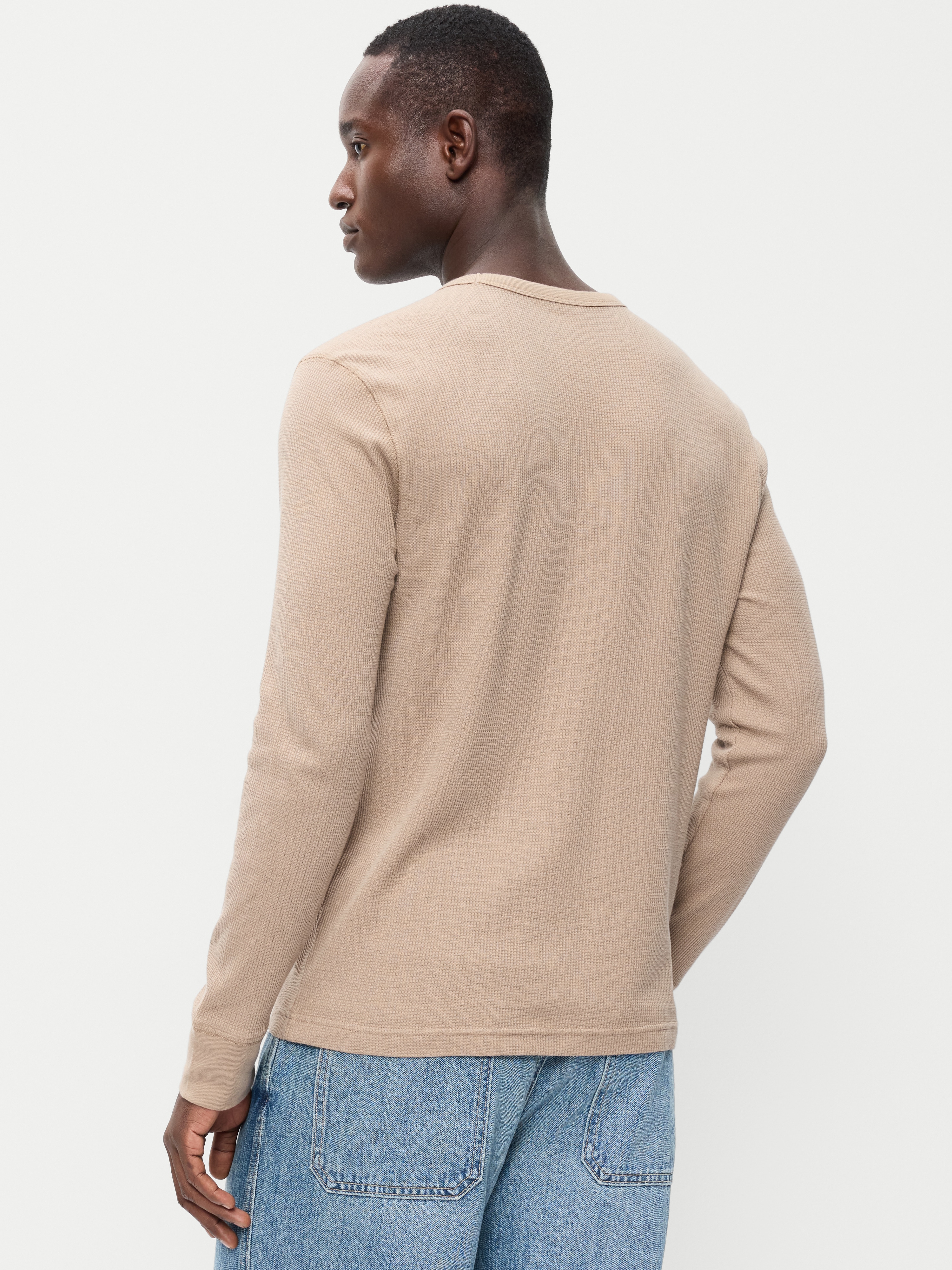 Crew-Neck Waffle T-Shirt - Chocolate Malted - 2