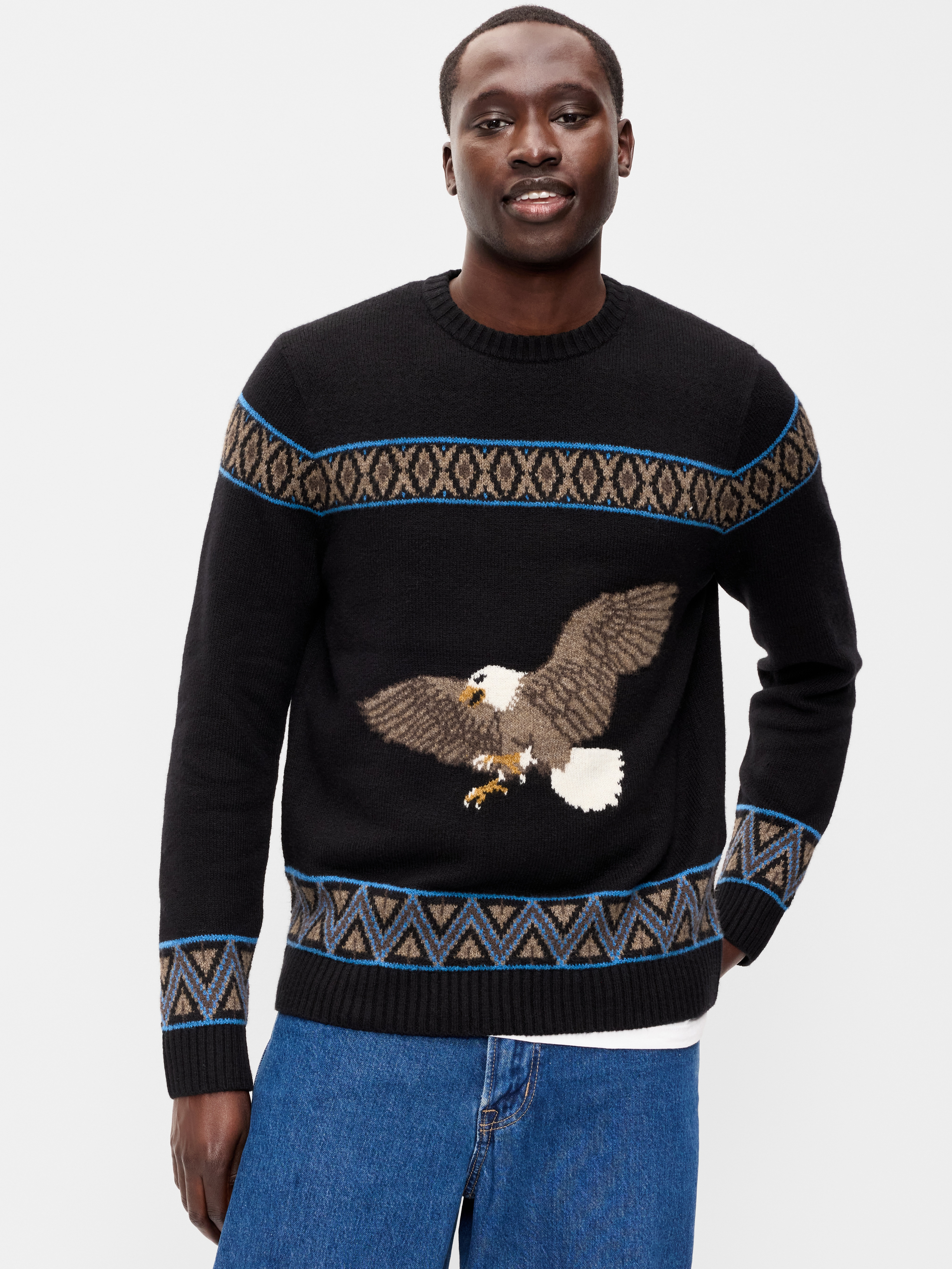 SoSoft Crew-Neck Sweater - Black Jack - 1