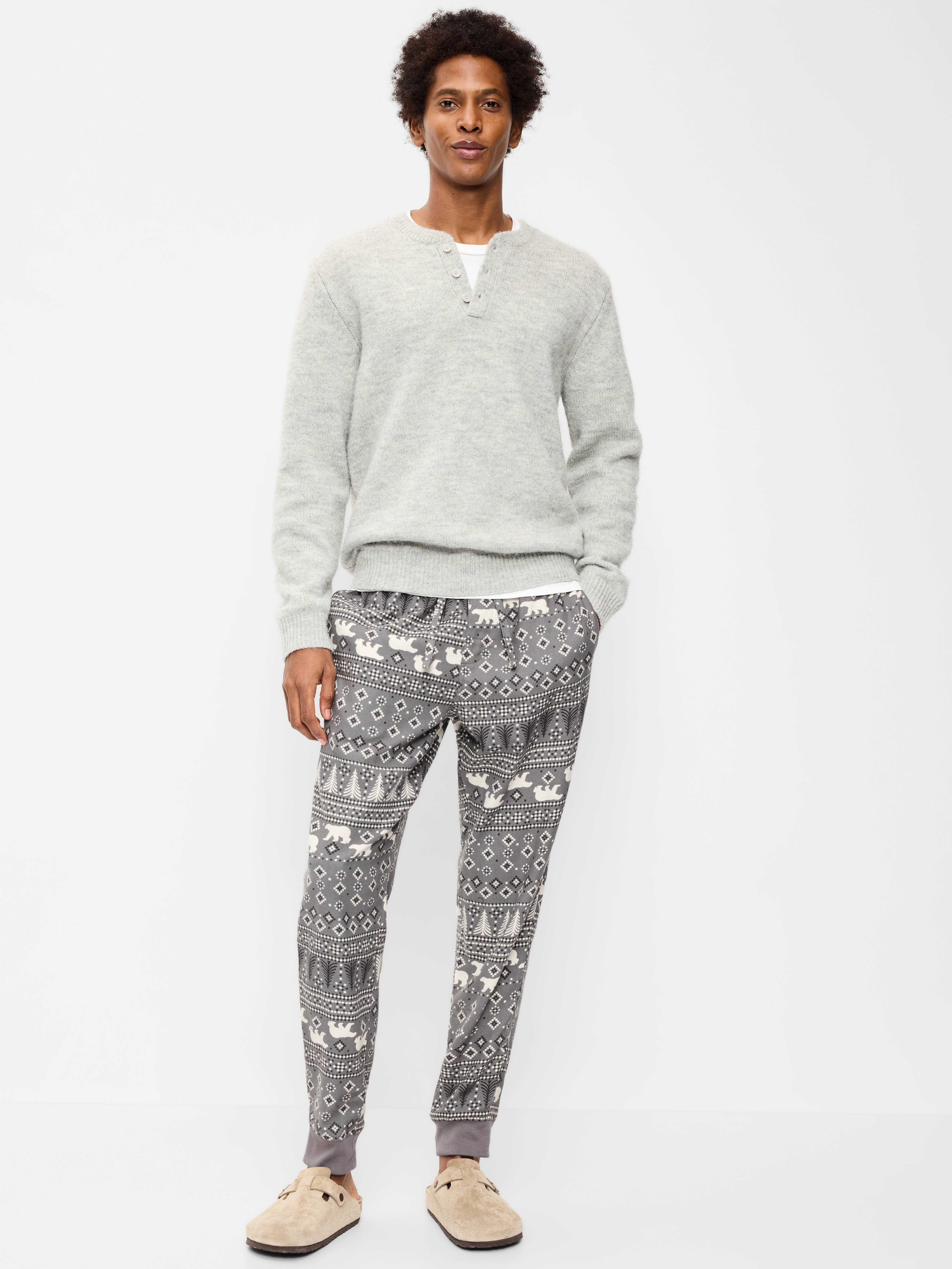 Flannel Pajama Joggers for Men - Polar Bears - 2