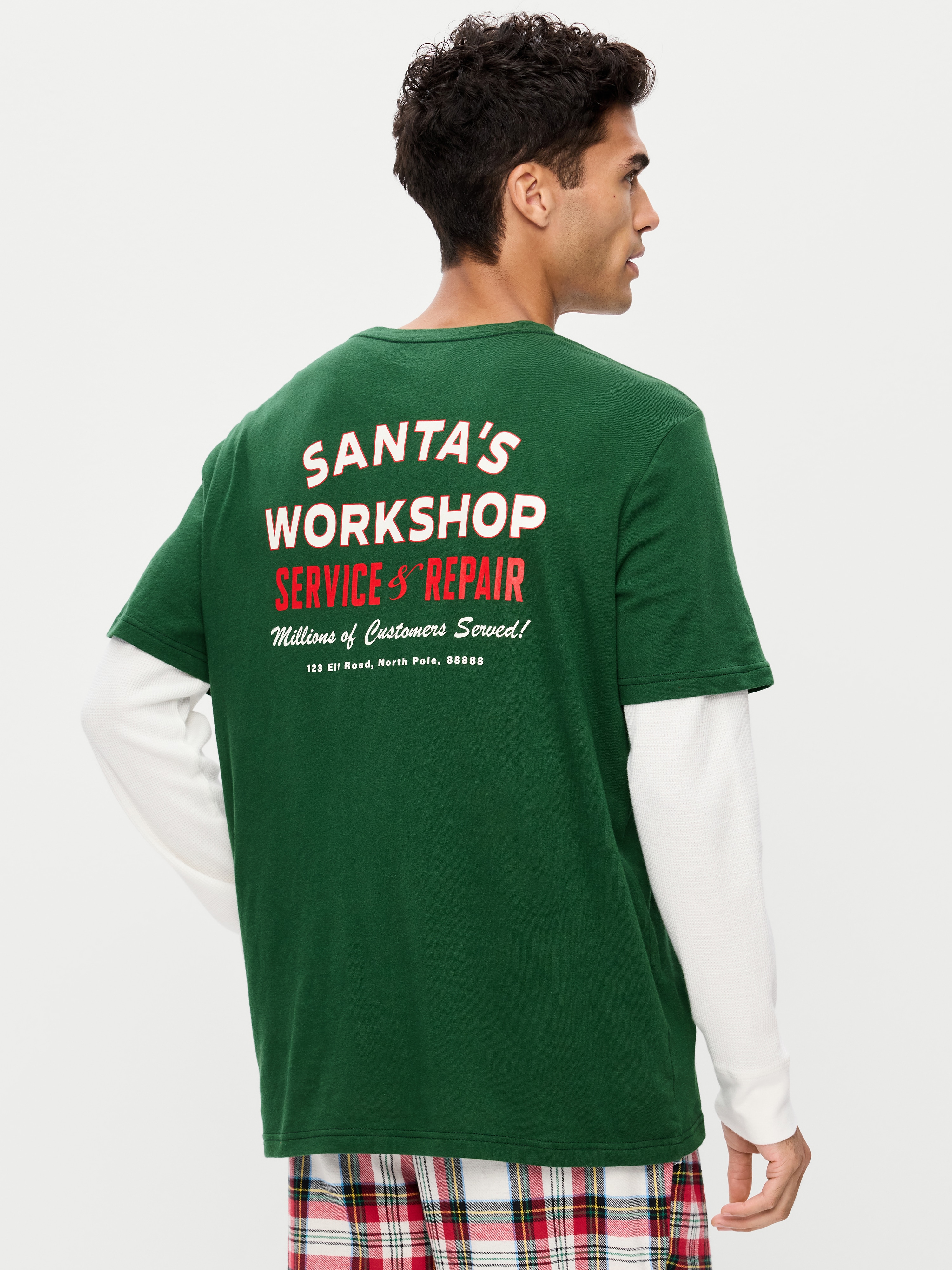 Crew-Neck Graphic T-Shirt - Field of Greens - 1