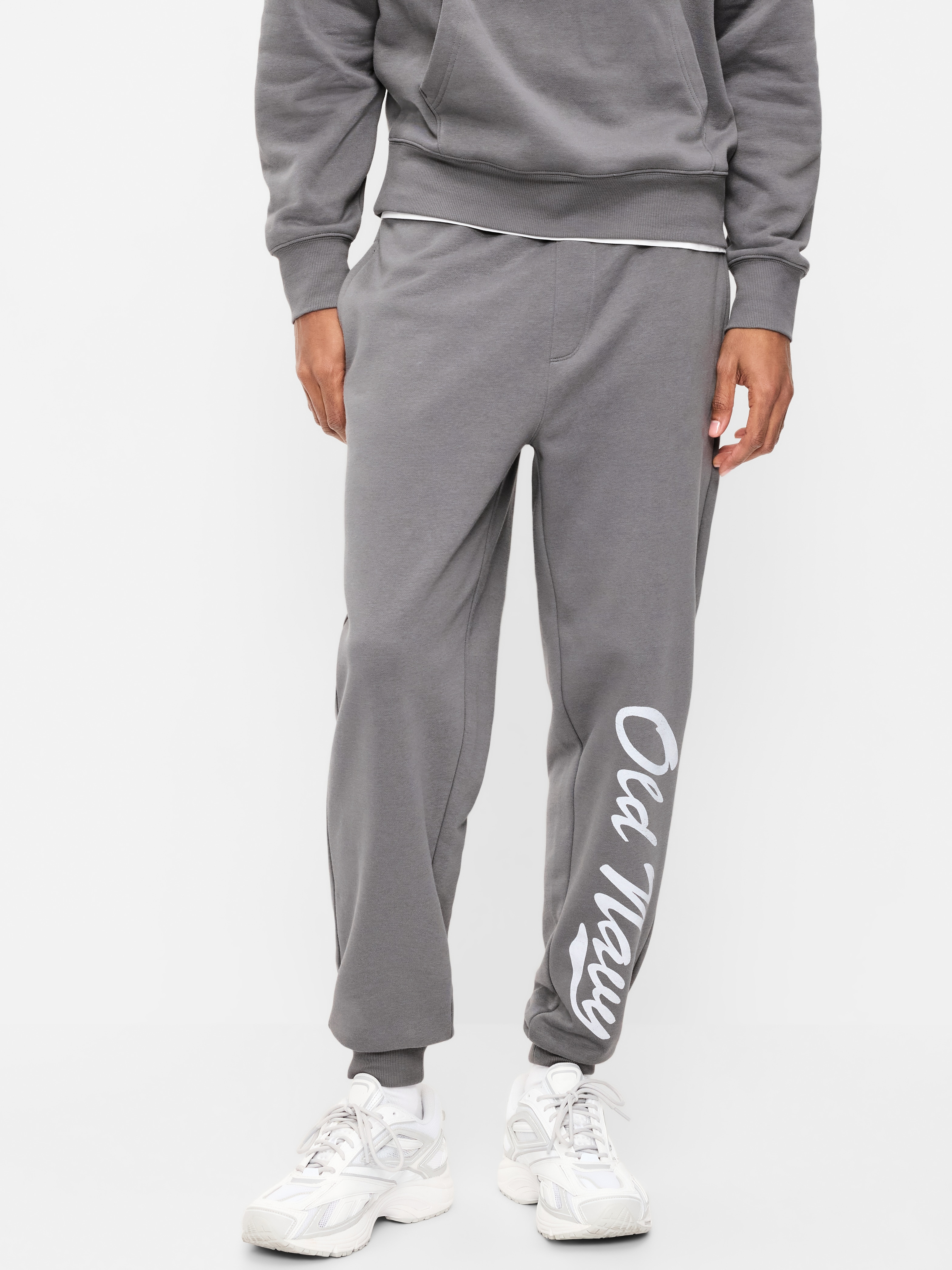 Logo Tapered Jogger Sweatpants - Gray Stone - 2