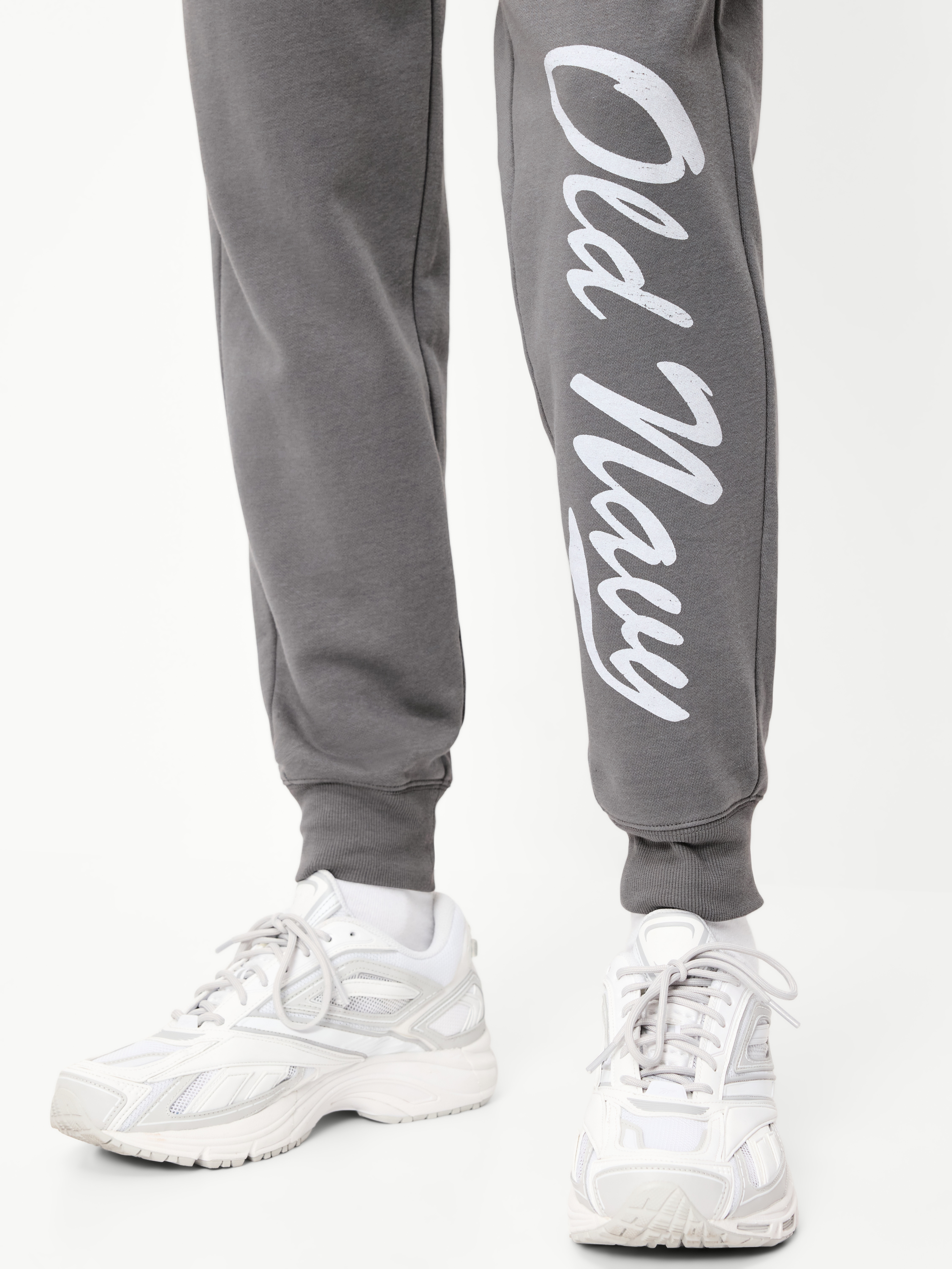 Logo Tapered Jogger Sweatpants - Gray Stone - 4