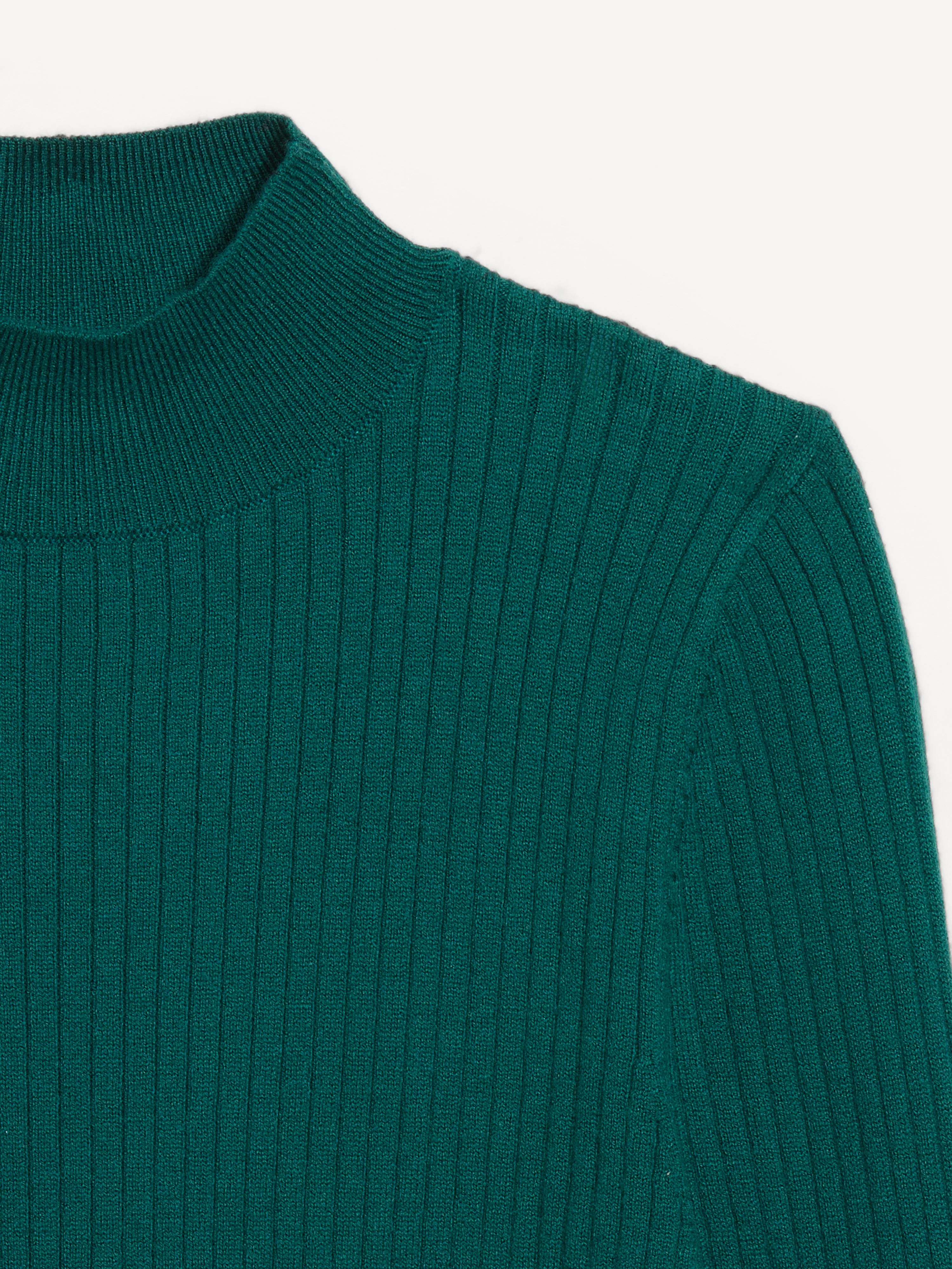 SoSoft Lite Ribbed Mock-Neck Sweater - Jet Stream - 3