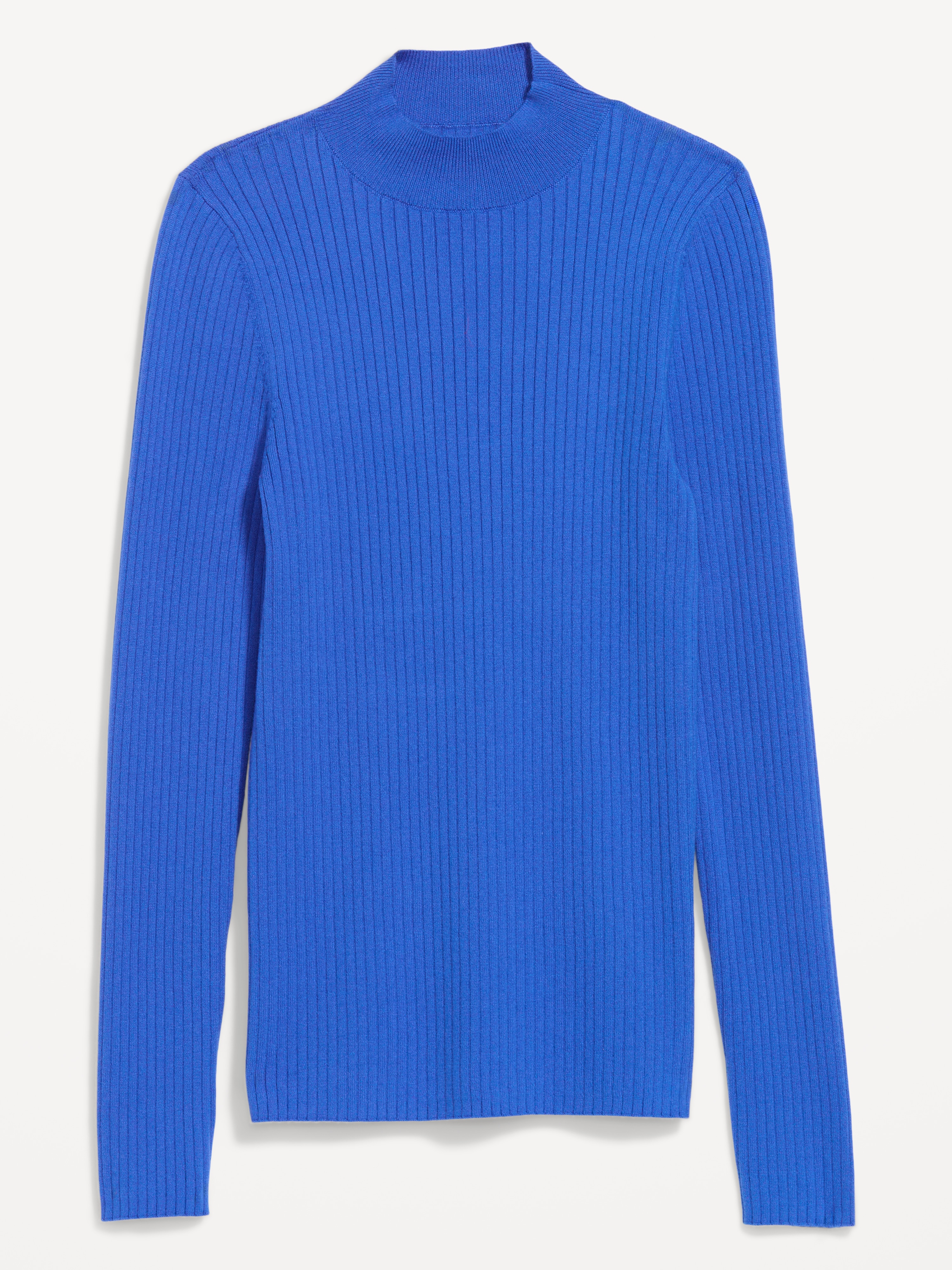 SoSoft Lite Ribbed Mock-Neck Sweater - CRAYON BLUE - 1