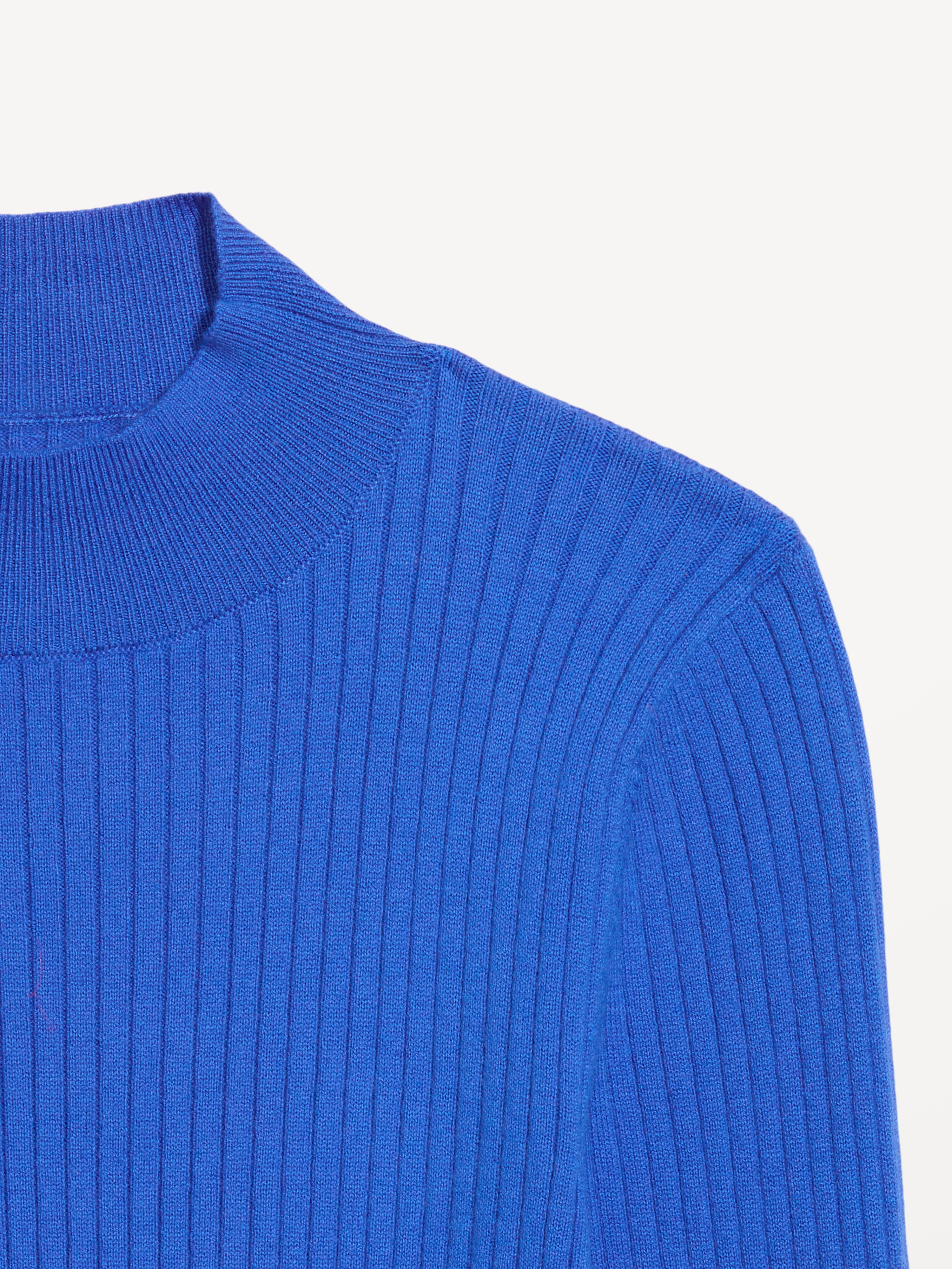 SoSoft Lite Ribbed Mock-Neck Sweater - CRAYON BLUE - 3