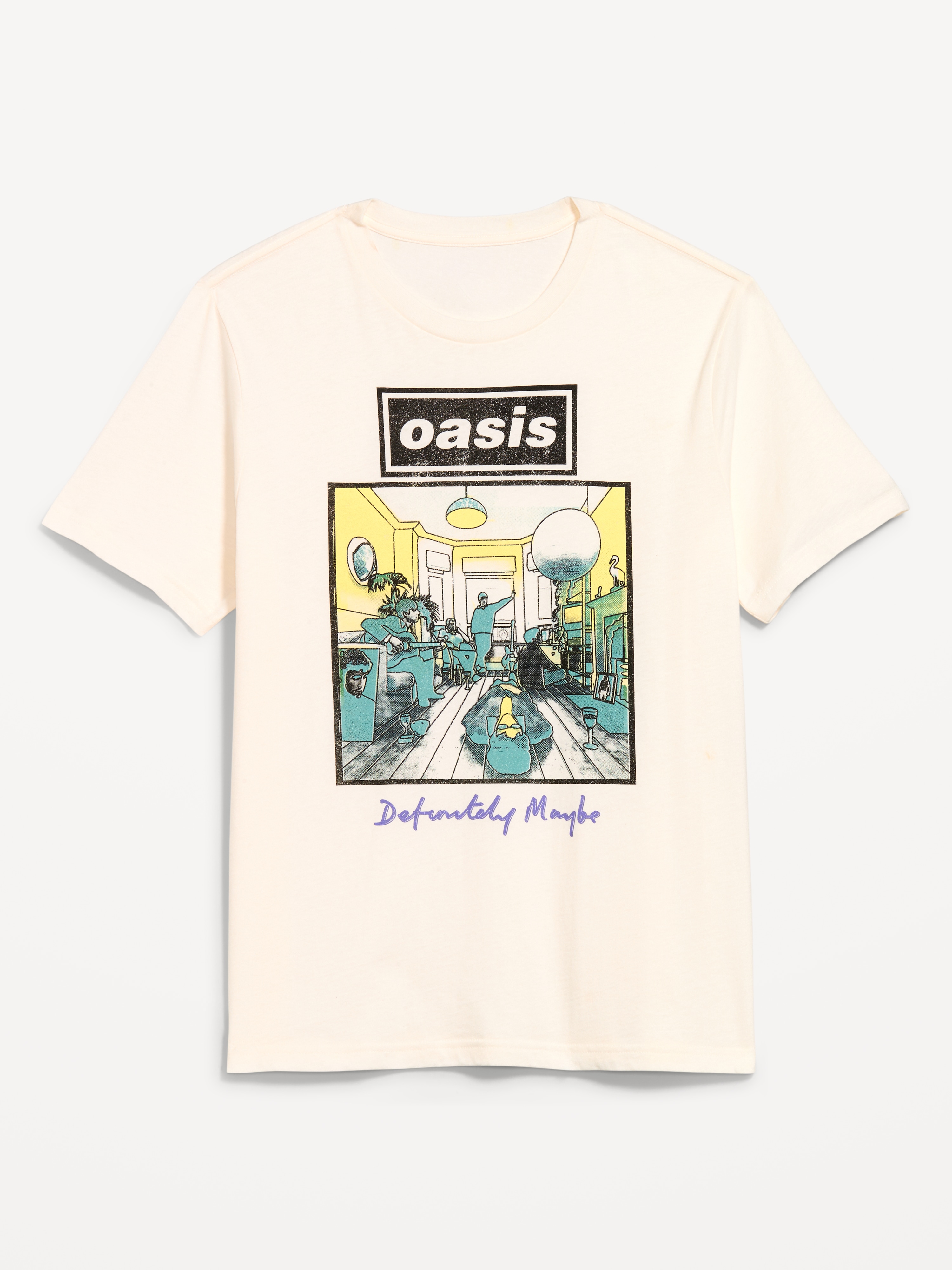Oasis Definitely Maybe Graphic T-Shirt - Sea Salt - 3