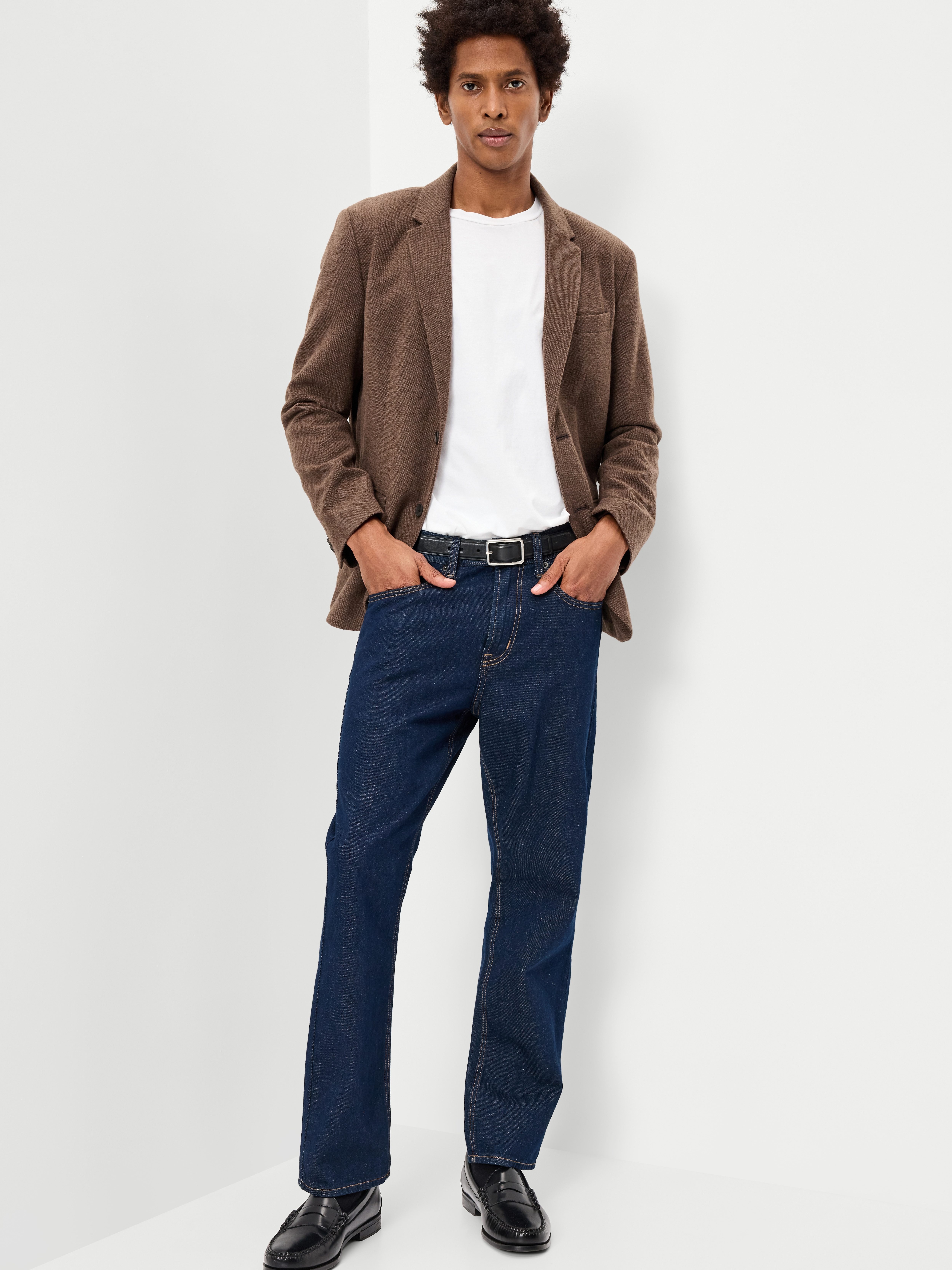 Relaxed Unlined Blazer - Surface Brown - 3