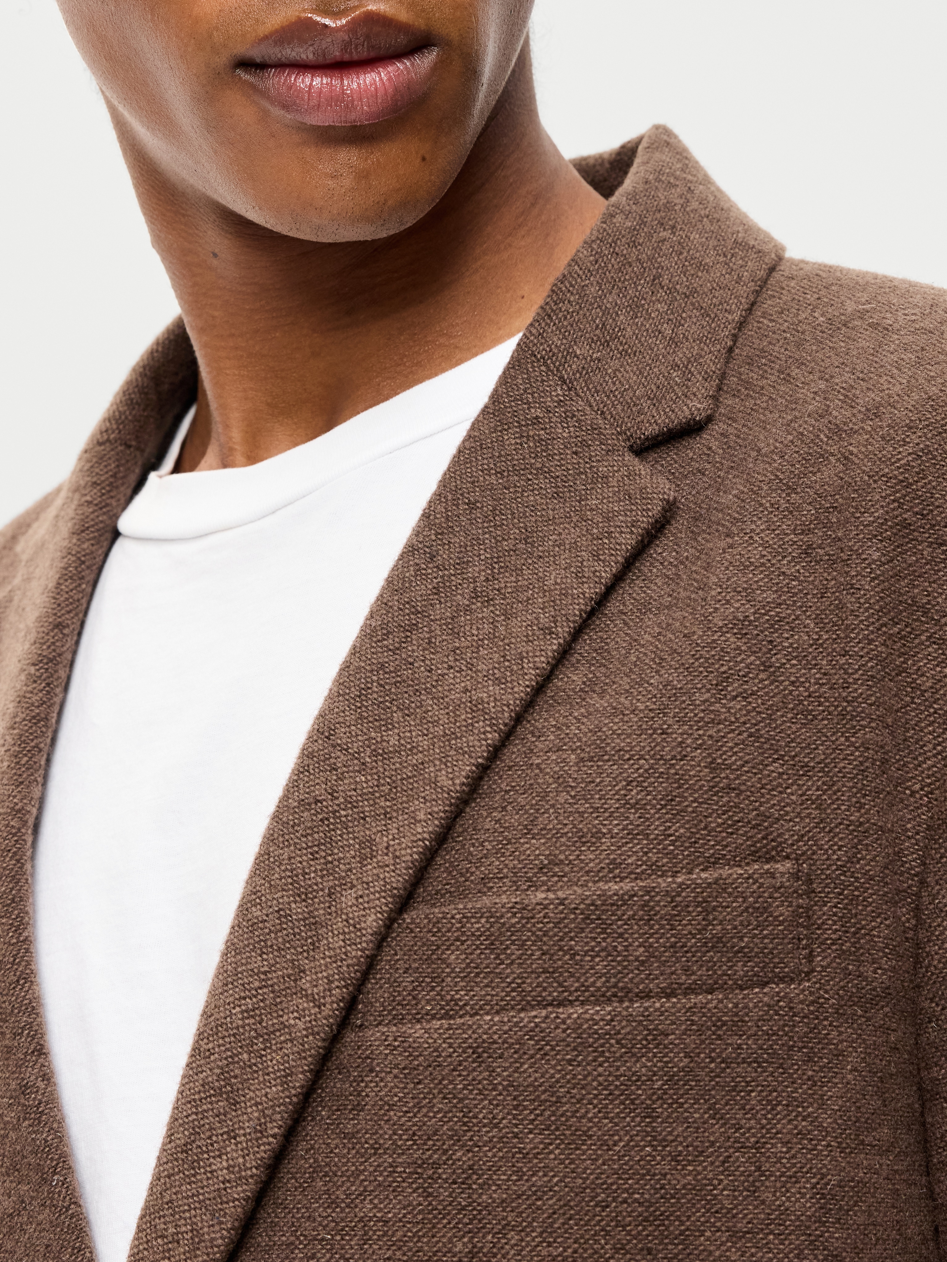 Relaxed Unlined Blazer - Surface Brown - 4