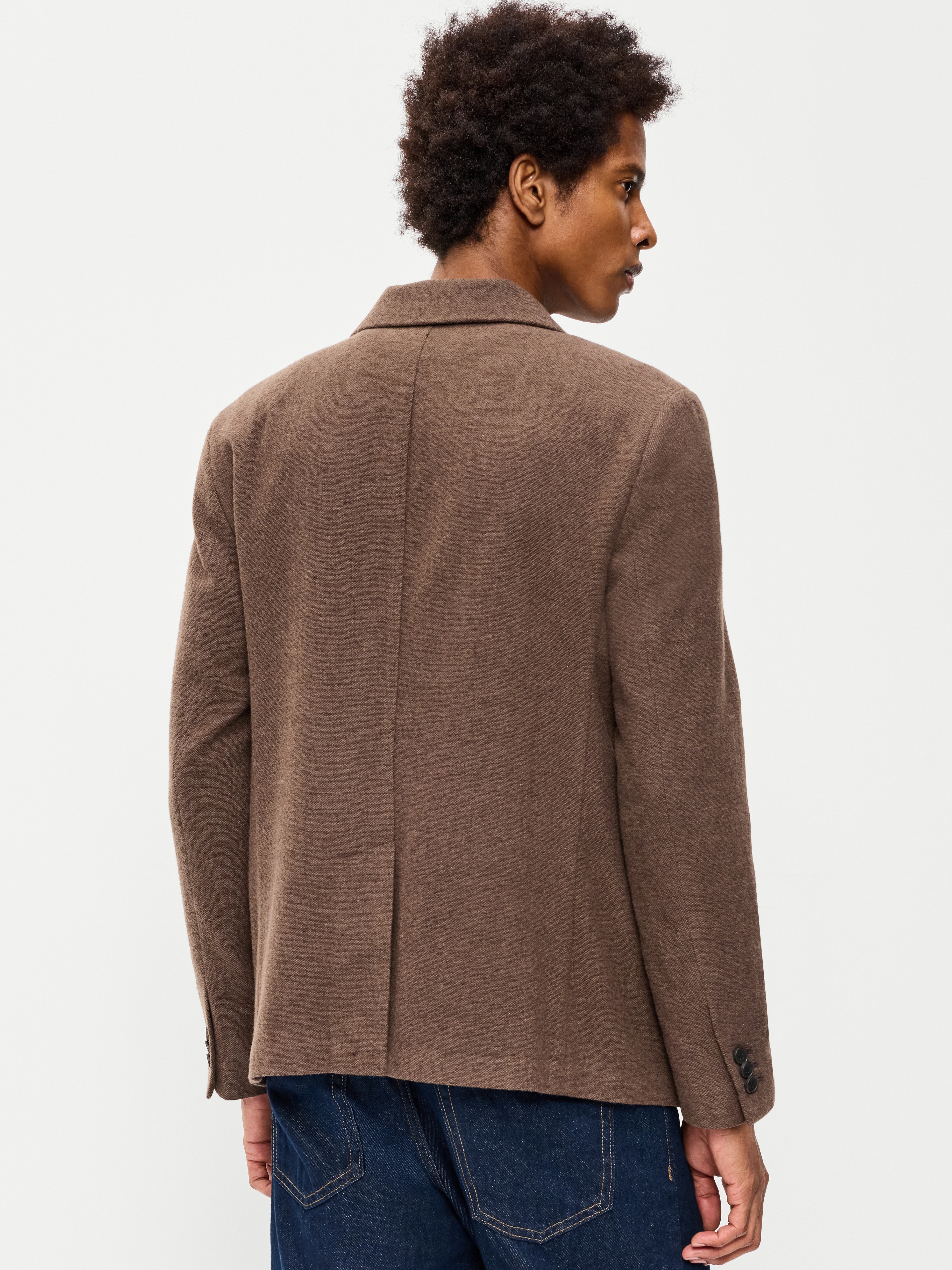 Relaxed Unlined Blazer - Surface Brown - 2