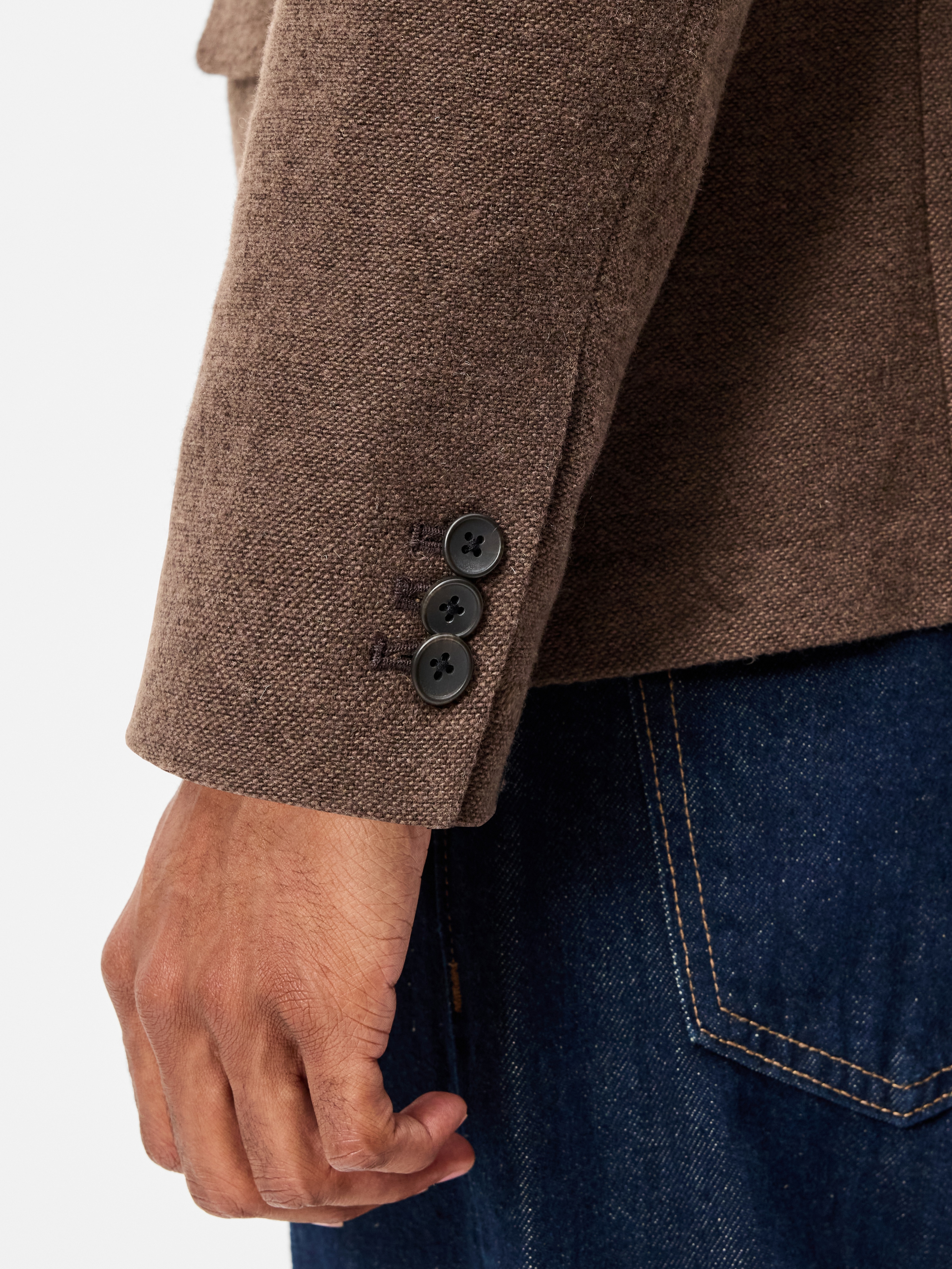 Relaxed Unlined Blazer - Surface Brown - 6