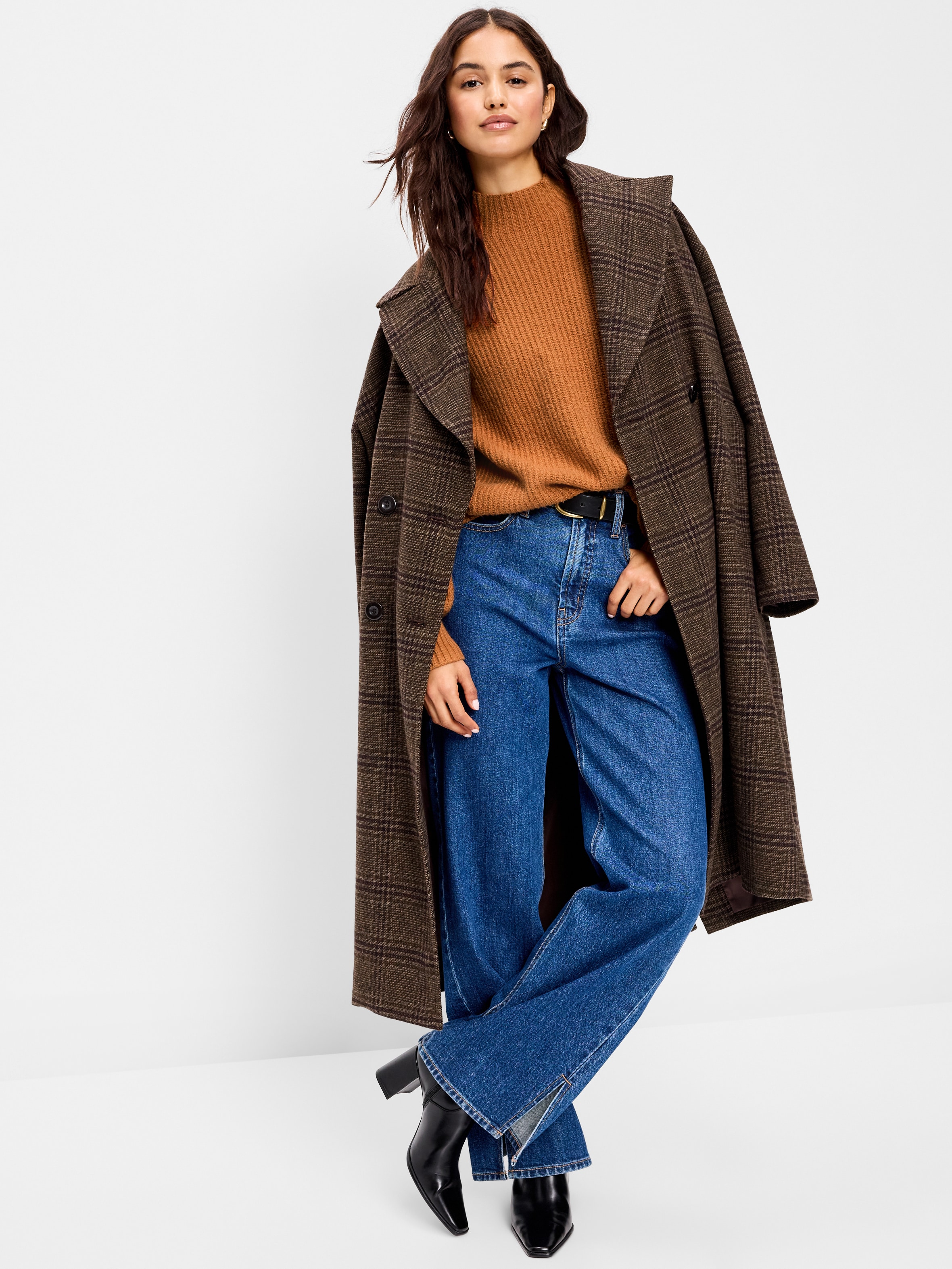 SoSoft Mock-Neck Shaker Sweater - Soft Bronze - 3