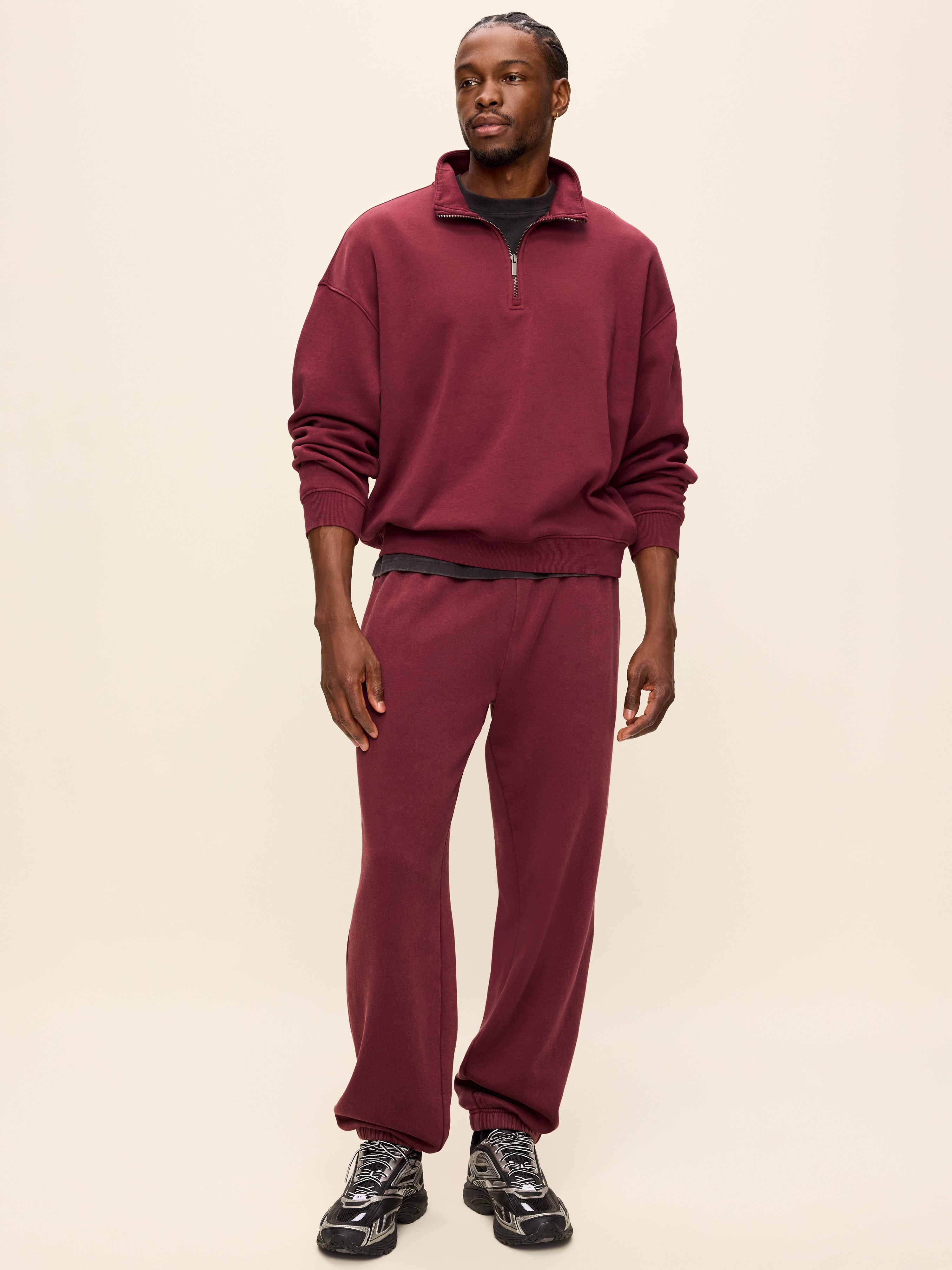 Lived-In Pro Jogger Sweatpants - Dark Red - 2