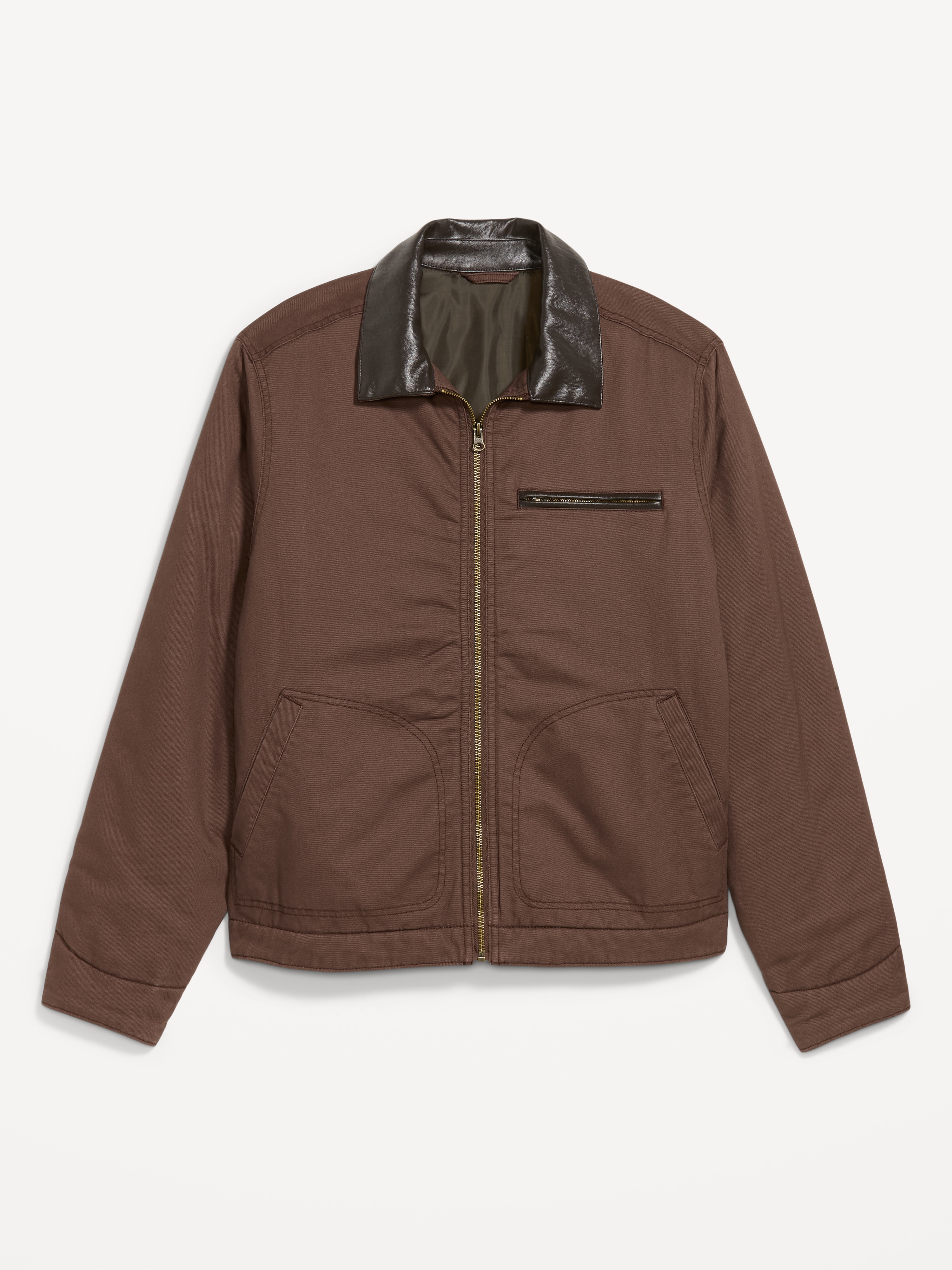 Insulated Canvas Barn Jacket - Stainless Steel - 1