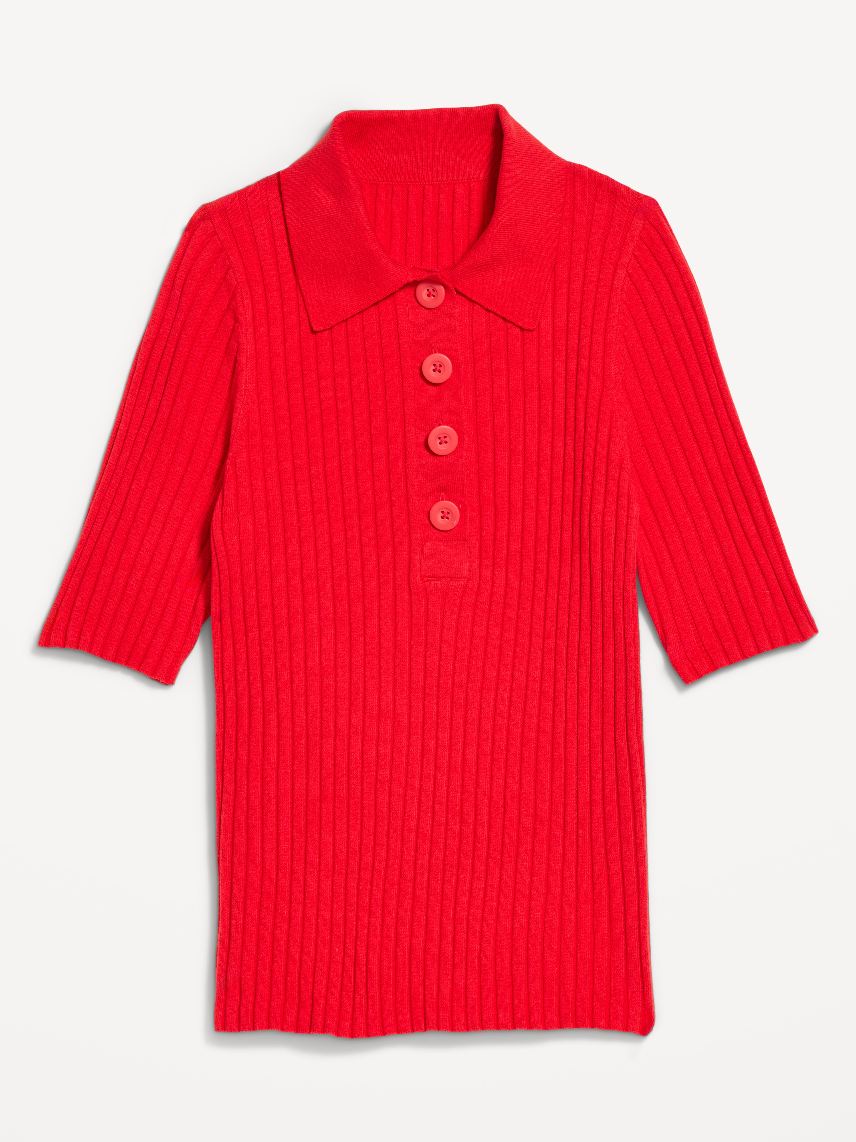Short-Sleeve Ribbed Polo - Scotty Red - 1