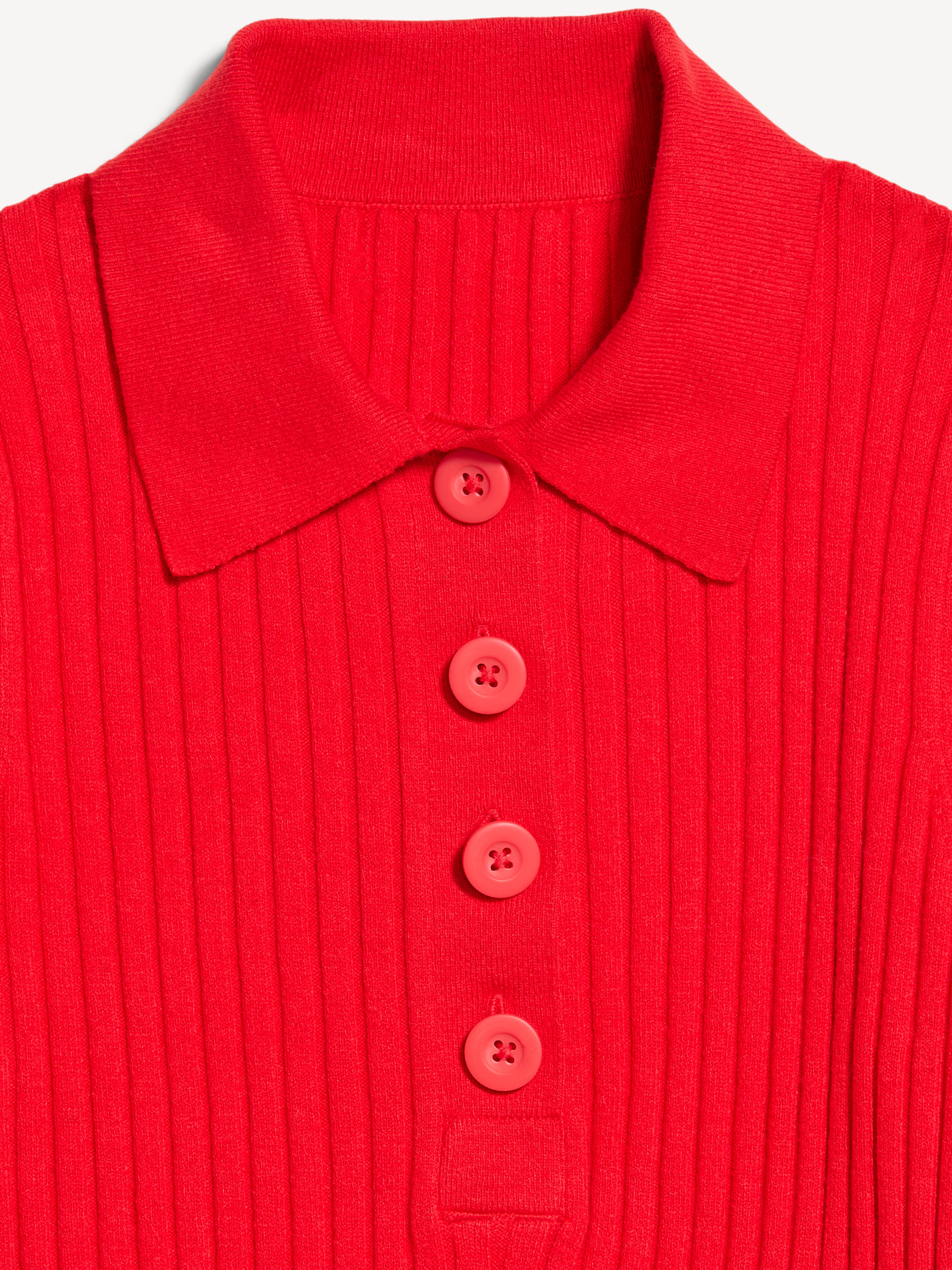 Short-Sleeve Ribbed Polo - Scotty Red - 5