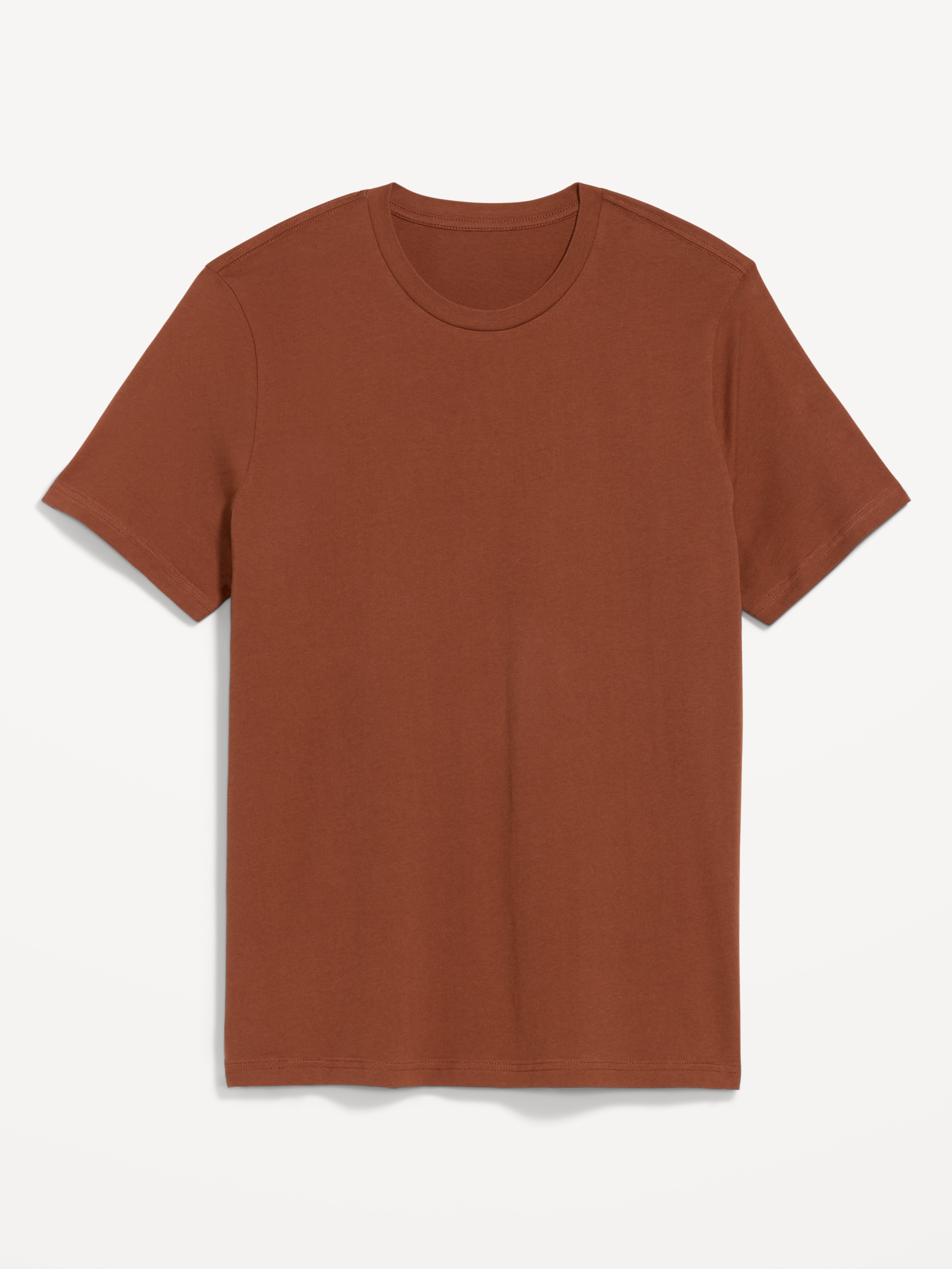 Soft-Washed Crew-Neck Short-Sleeve Tee - Horse Chestnut - 1