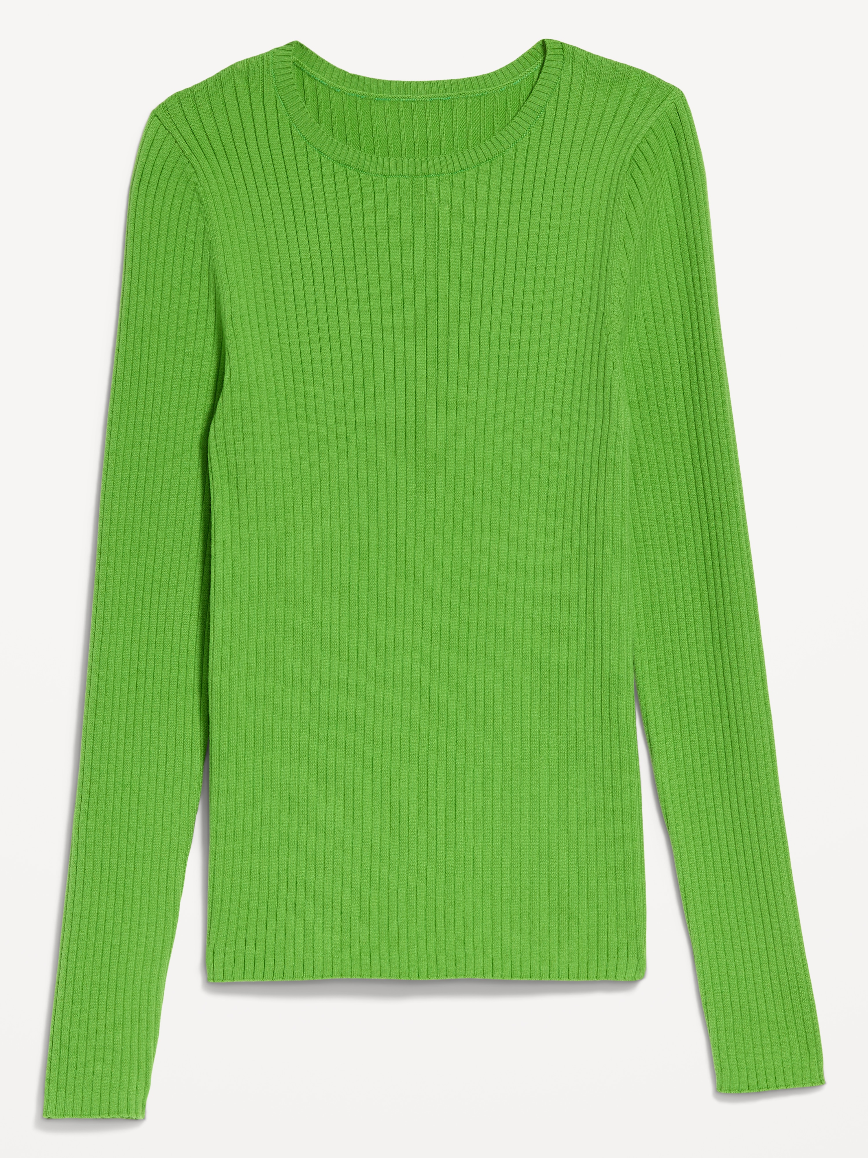 SoSoft Lite Crew-Neck Long-Sleeve Ribbed Sweater - LUSH IVY - 1