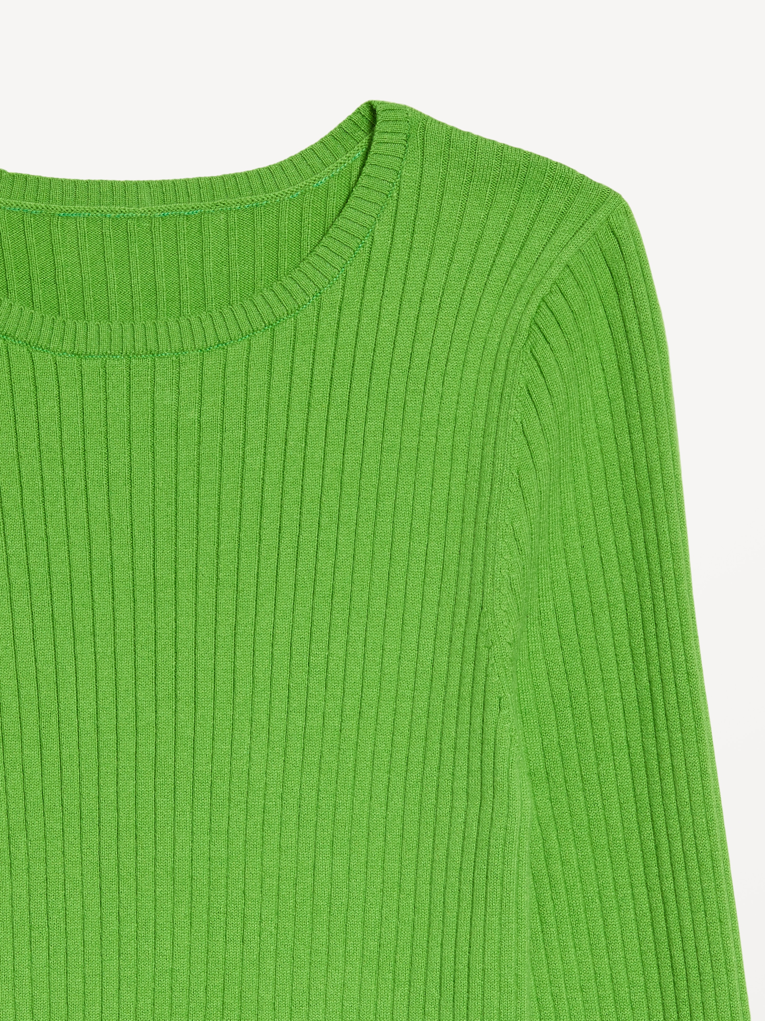 SoSoft Lite Crew-Neck Long-Sleeve Ribbed Sweater - LUSH IVY - 3
