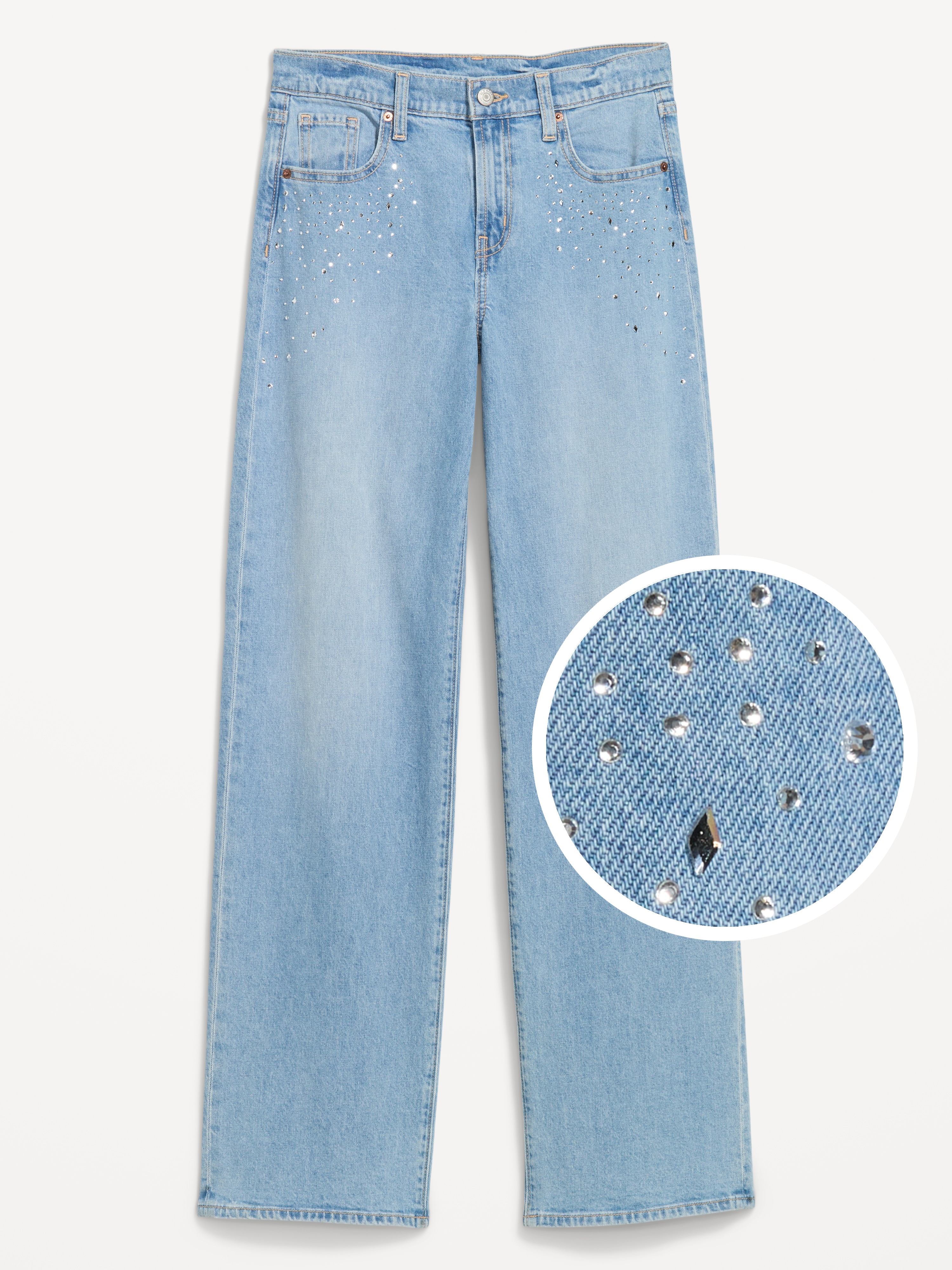 Low-Rise Loose Jeans - Fancy - 1