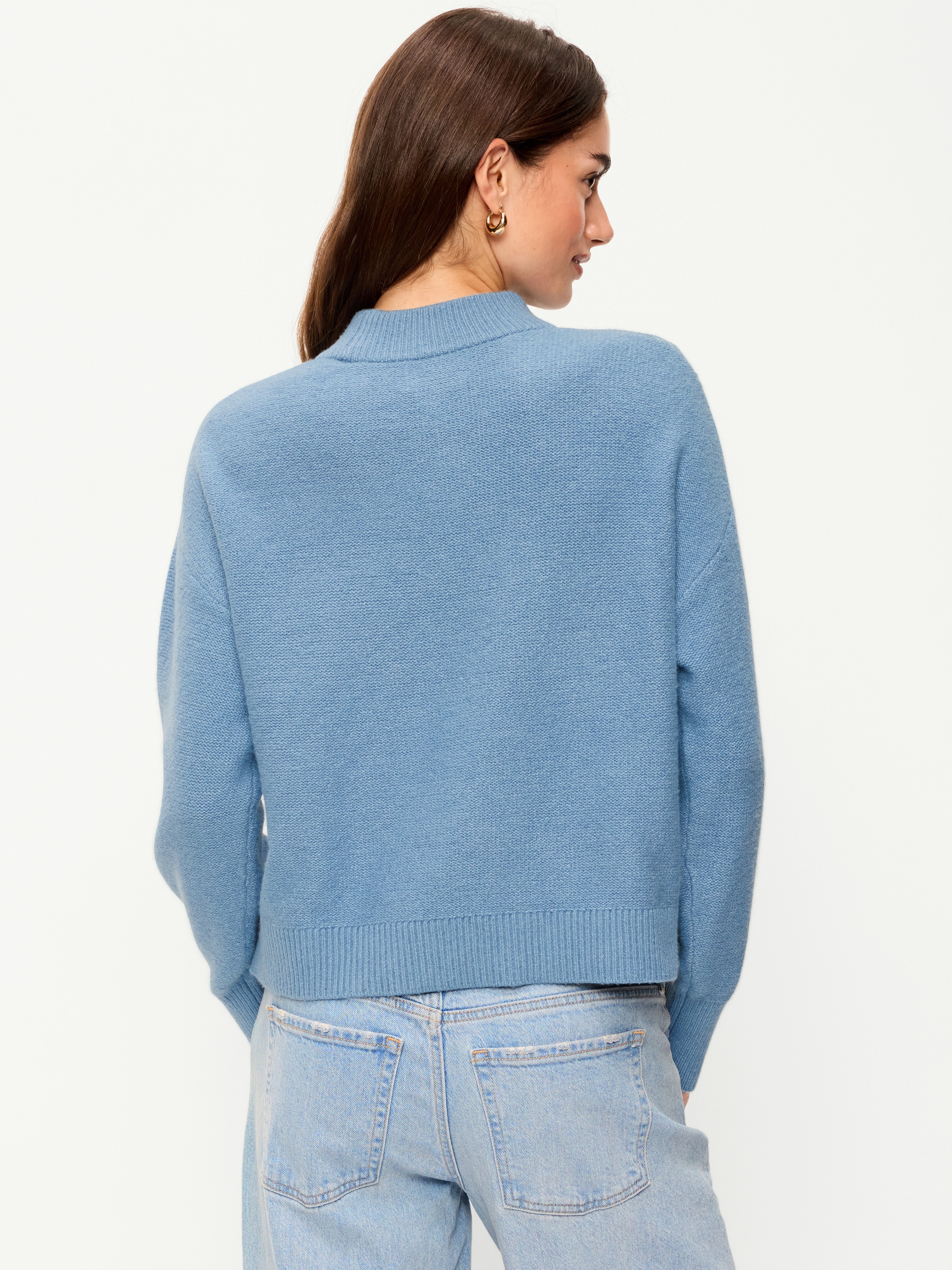 SoSoft Crew-Neck Cable Knit Sweater - Naturalist Blue - 2