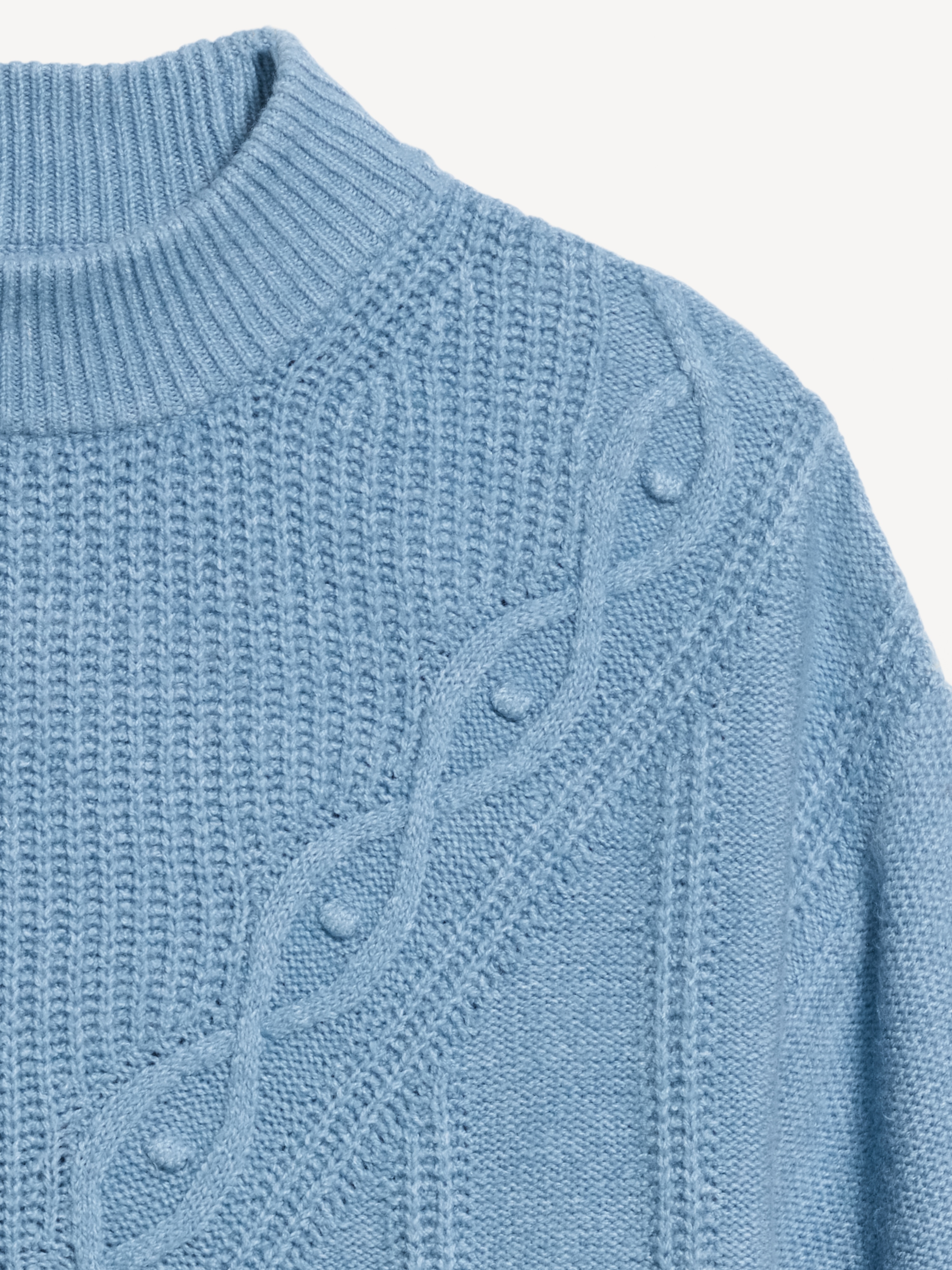 SoSoft Crew-Neck Cable Knit Sweater - Naturalist Blue - 5