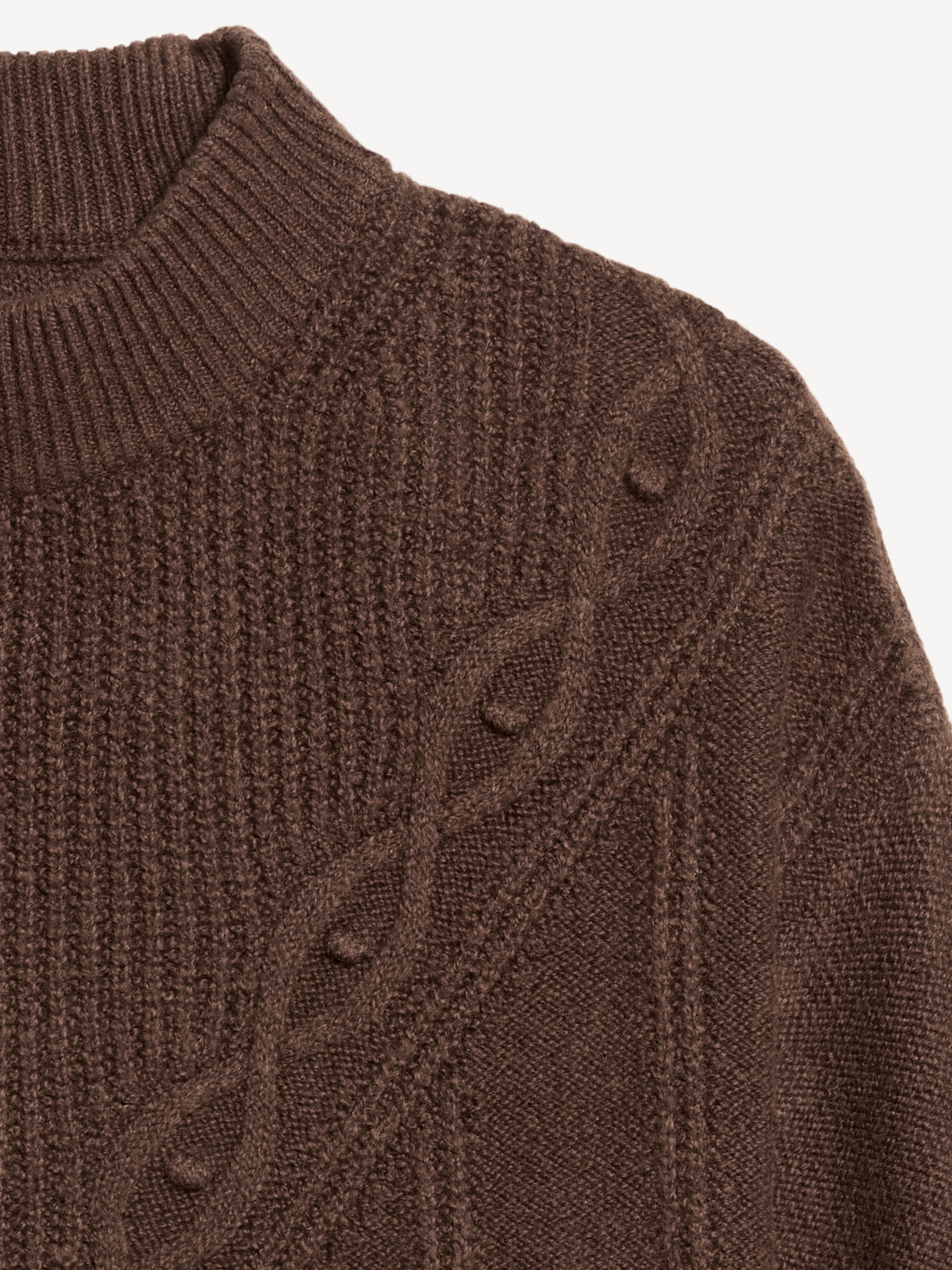 SoSoft Crew-Neck Cable Knit Sweater - Earthen - 5