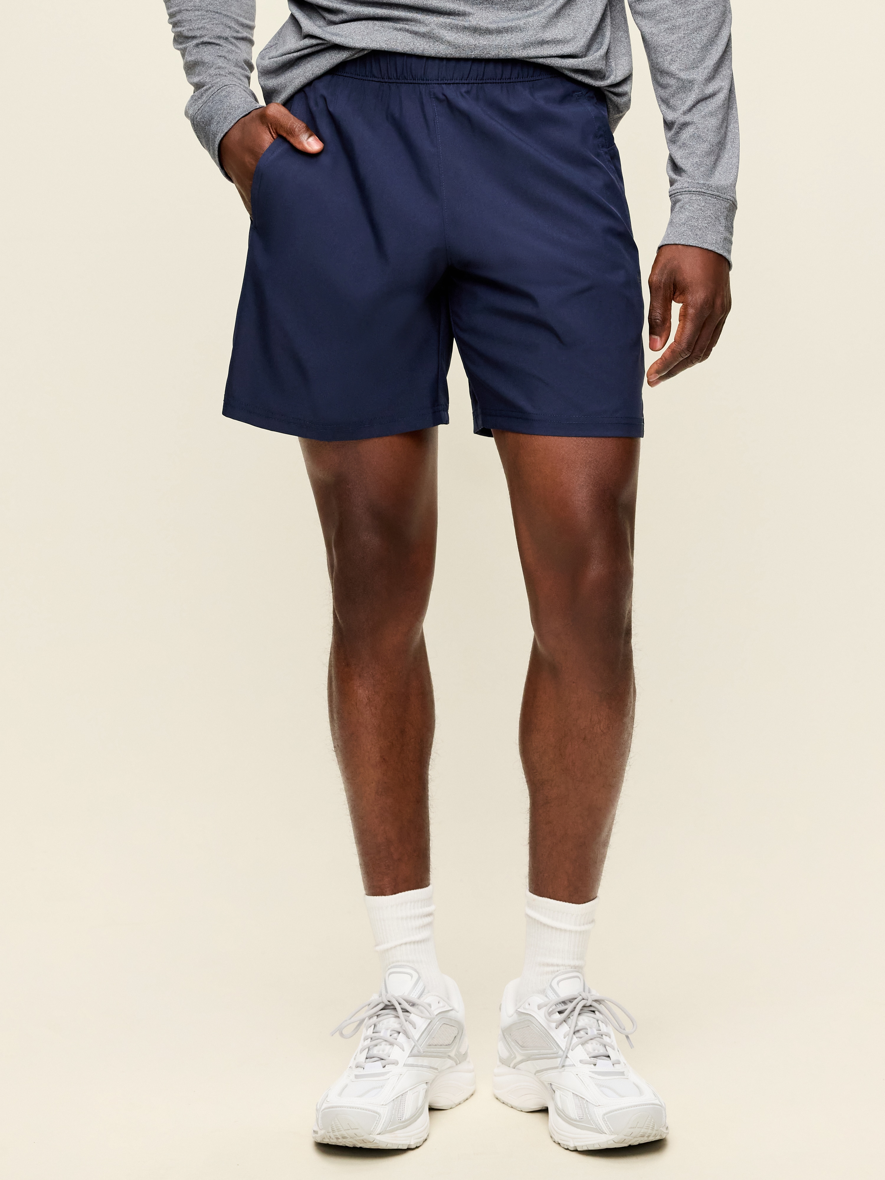 StretchTech Workout Shorts -- 7-inch inseam - In the Navy - 1