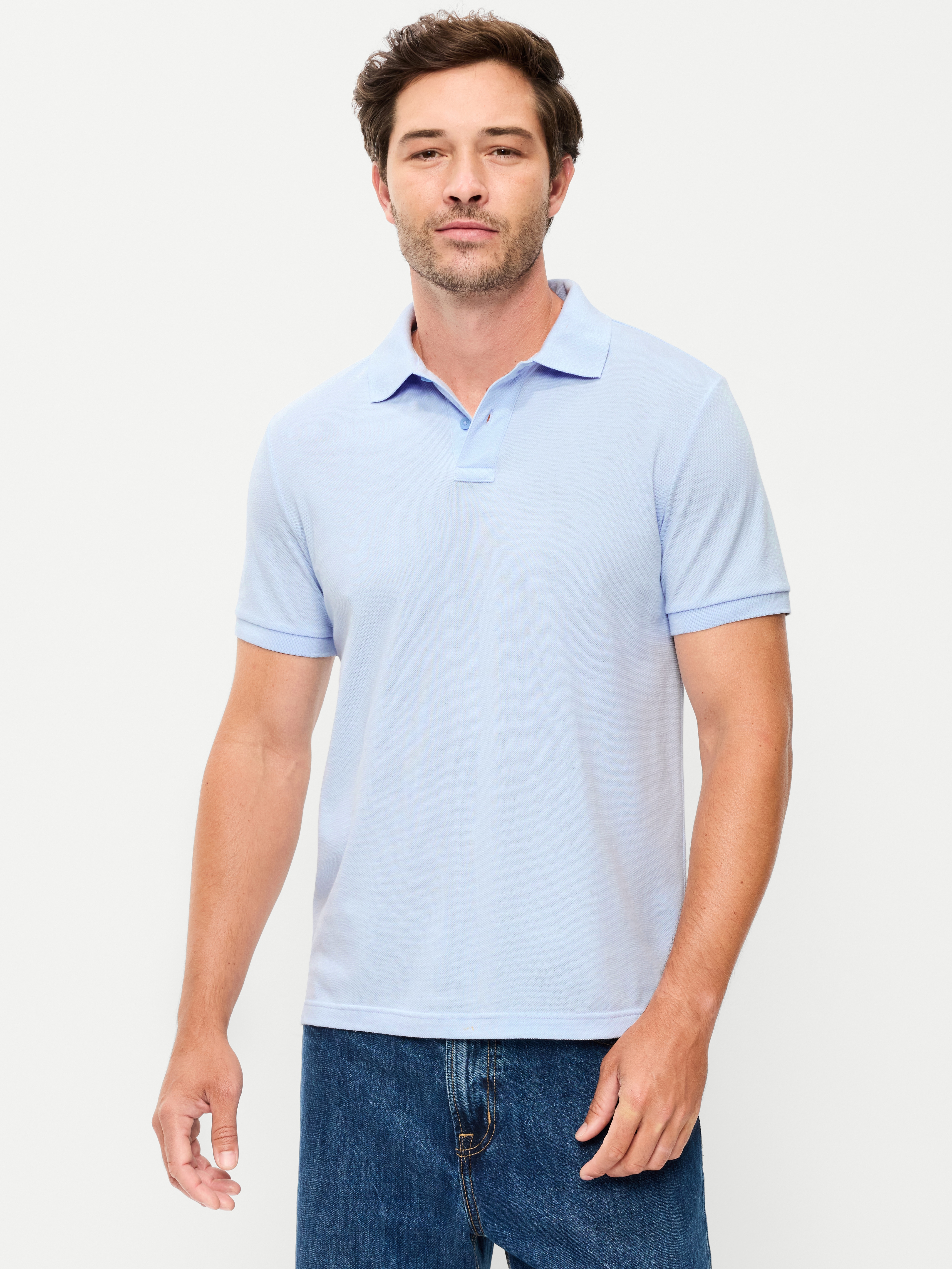 Pique Polo for Men - Sky Maintenance - 1