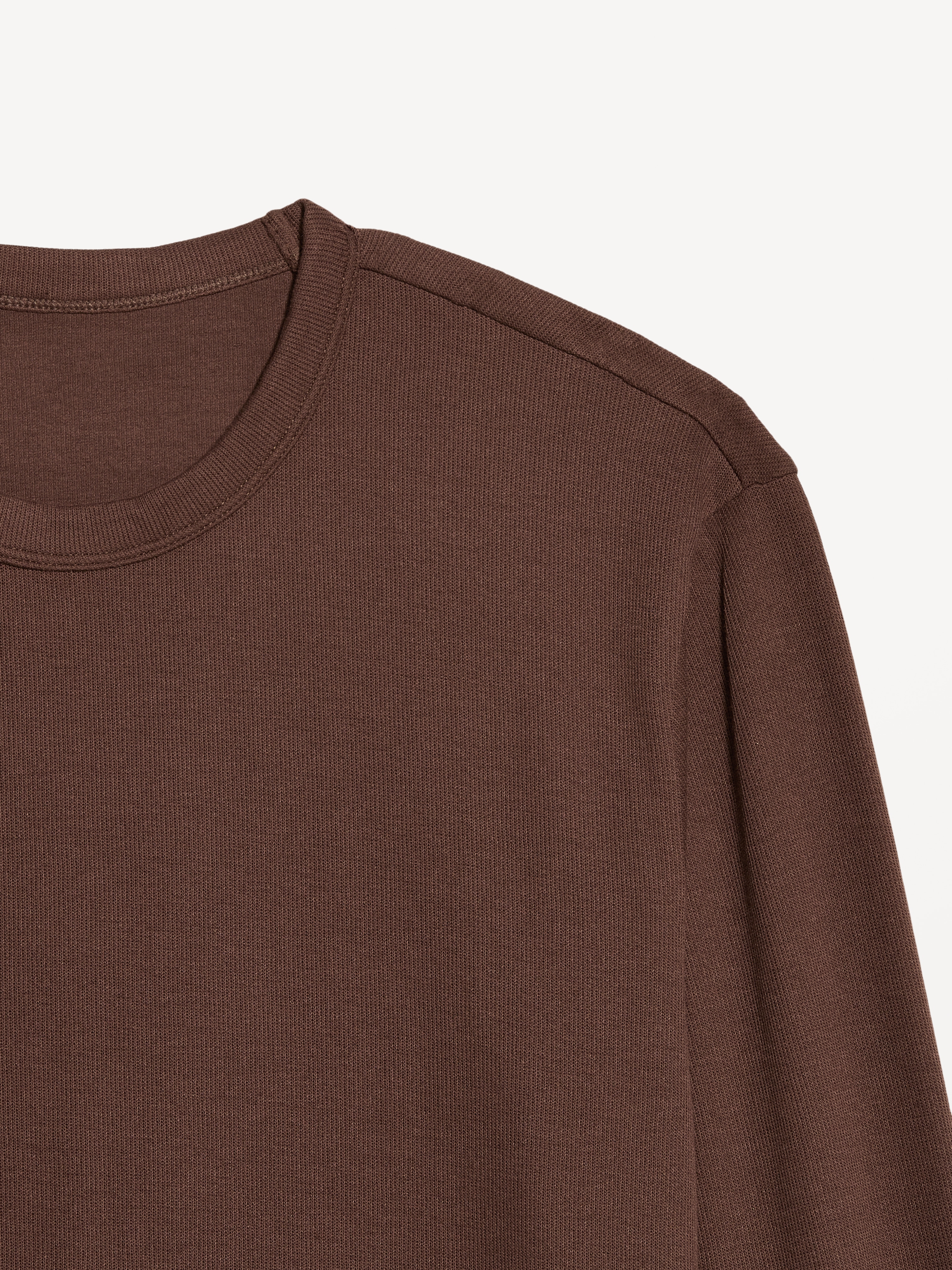 Long-Sleeve Ribbed T-Shirt - Peppercorn - 3