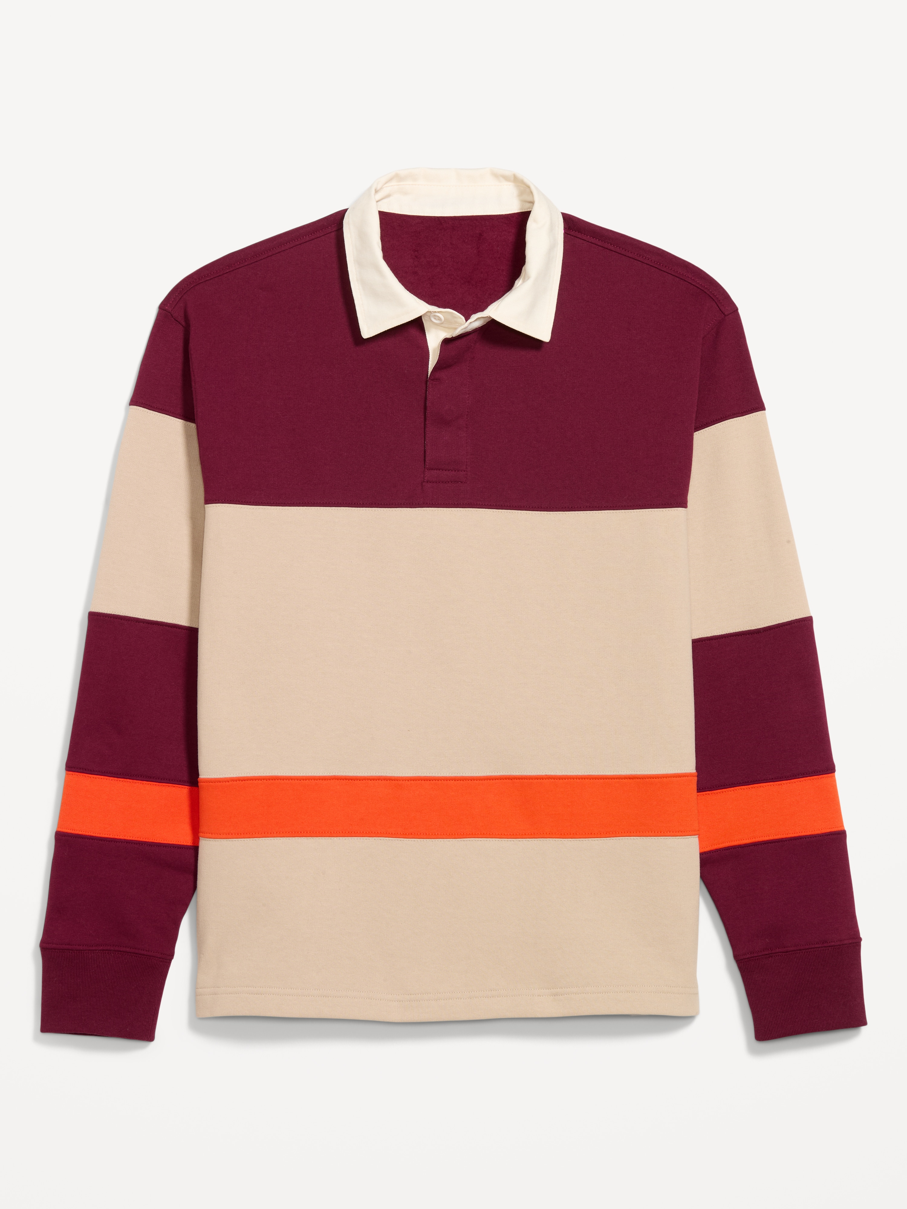 Long-Sleeve Rugby Polo Shirt - Reddy Or Not - 1