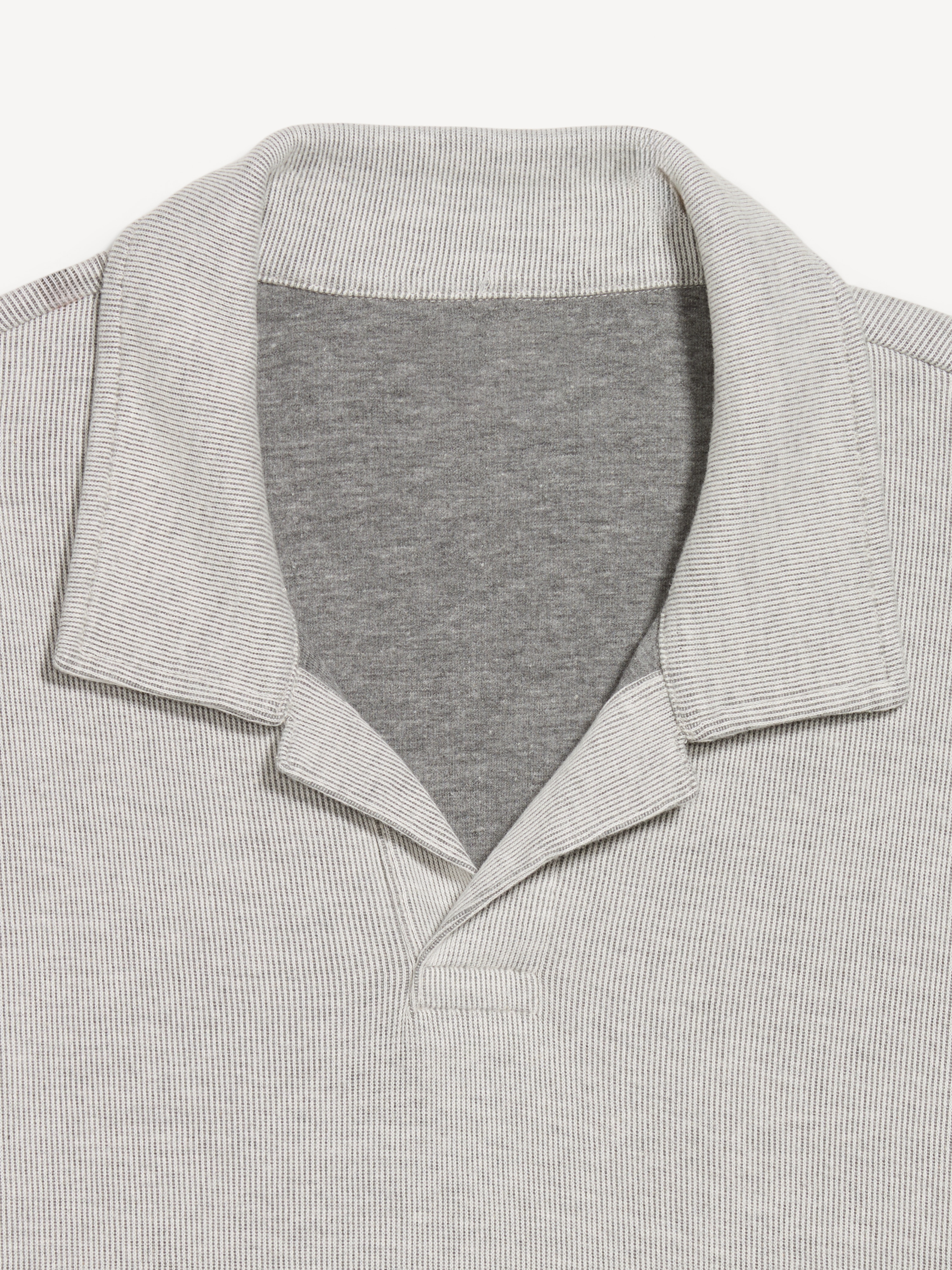 Long-Sleeve Polo Sweater - GREIGE - 3