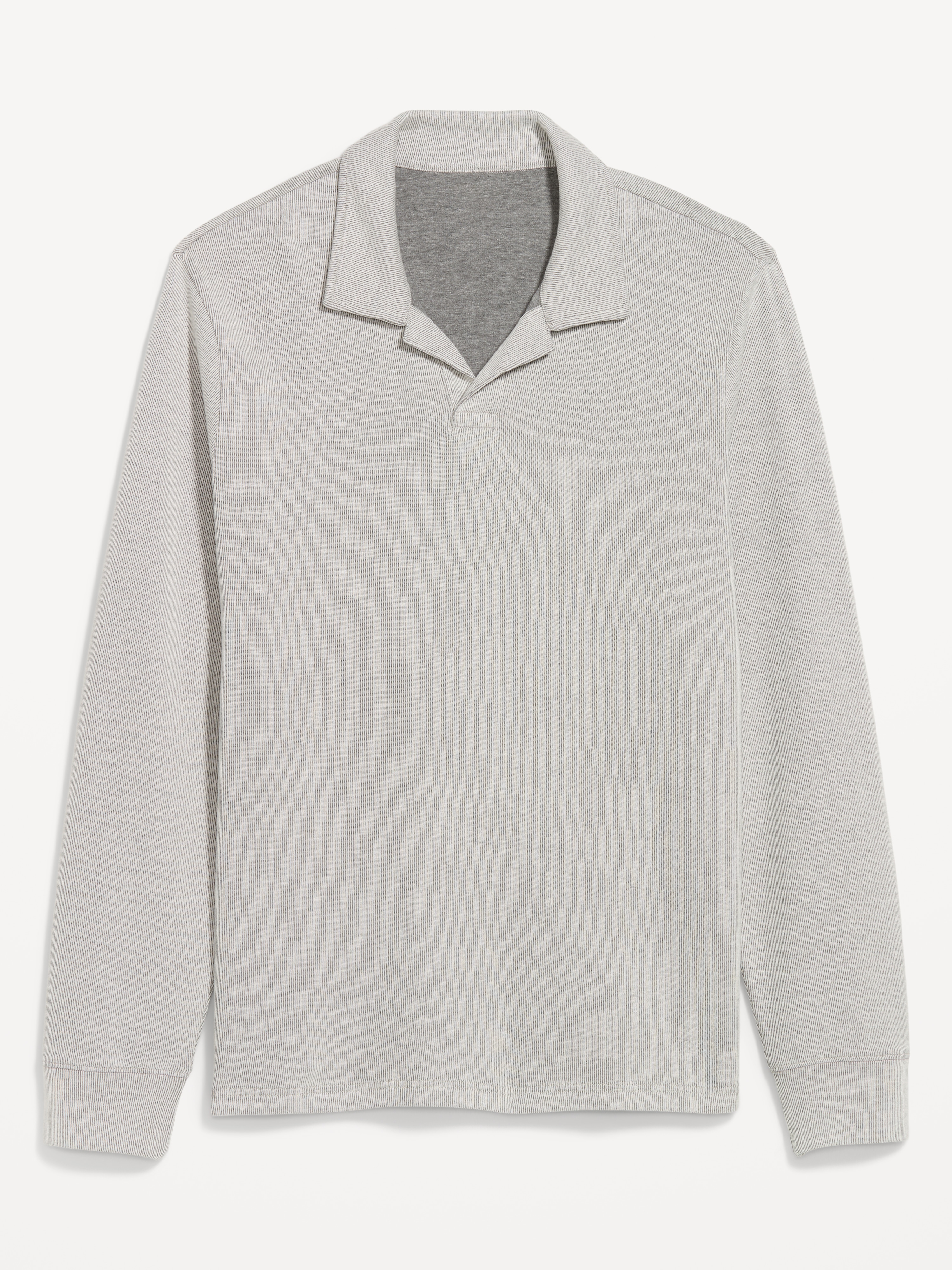 Long-Sleeve Polo Sweater - GREIGE - 1