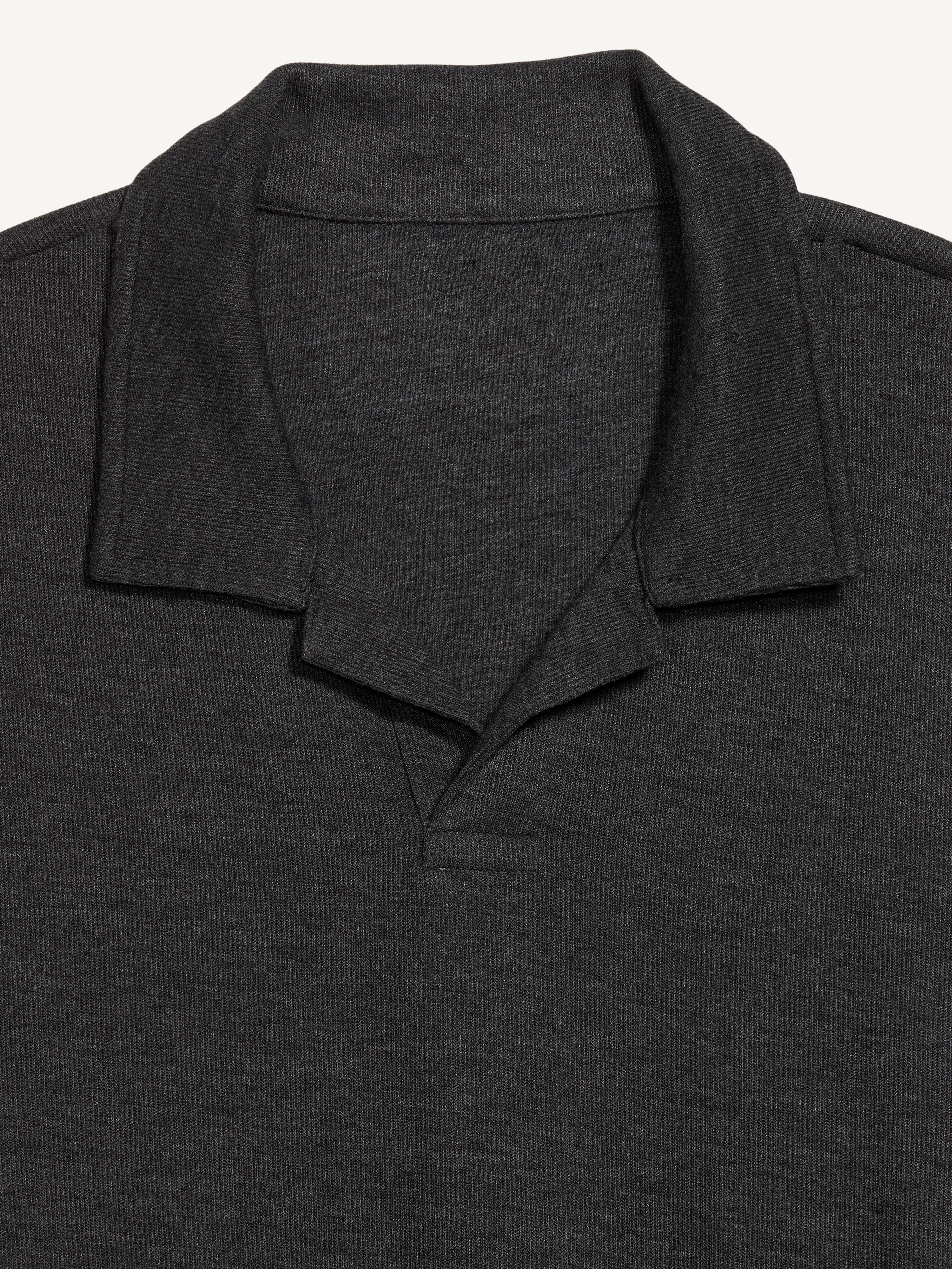 Long-Sleeve Polo Sweater - Charcoal/Gray - 3