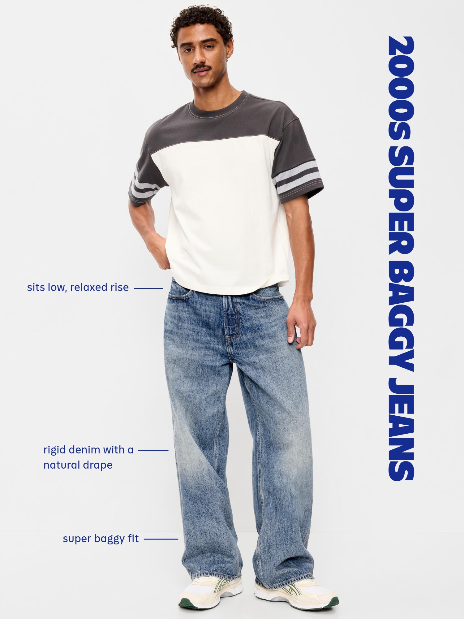 2000s Super Baggy Jeans - Light Wash - 6