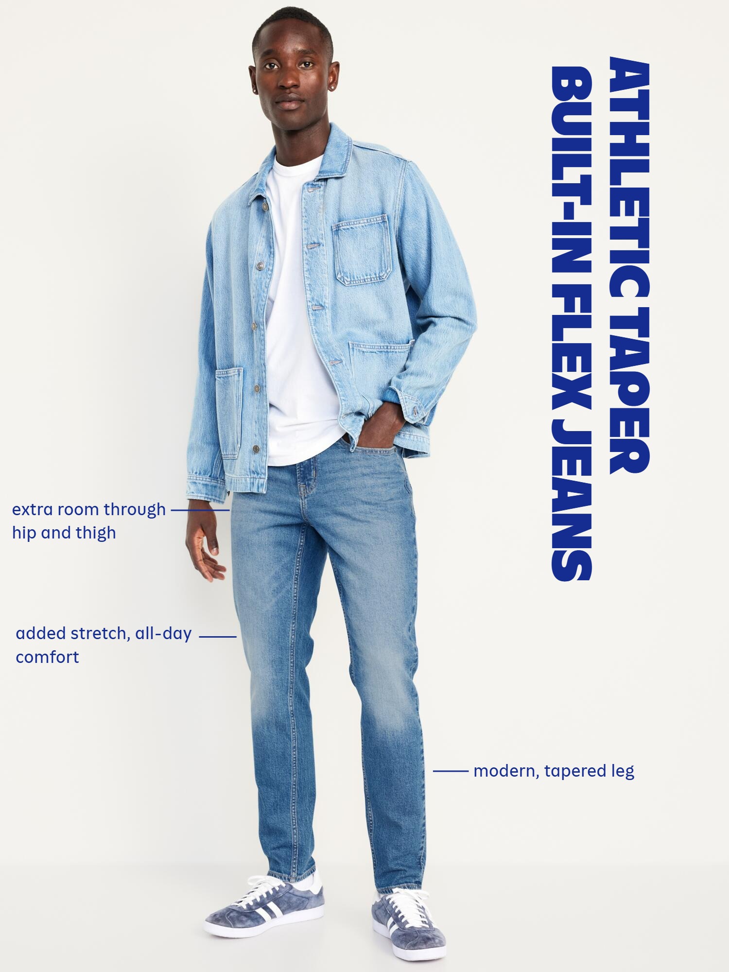 Athletic Taper Jeans - Dark Wash - 5