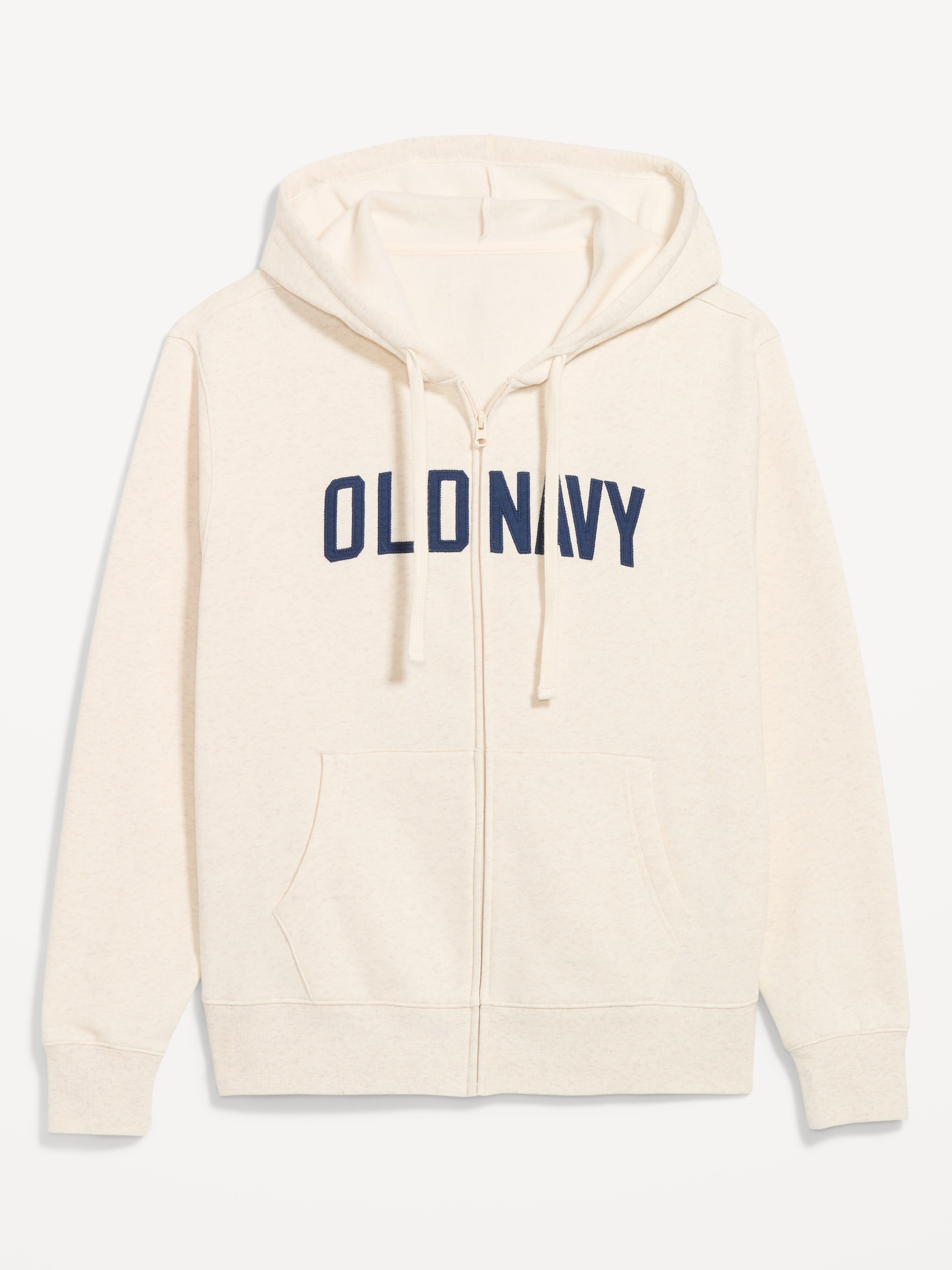 Loose Logo Zip Hoodie - Oatmeal Heather - 1
