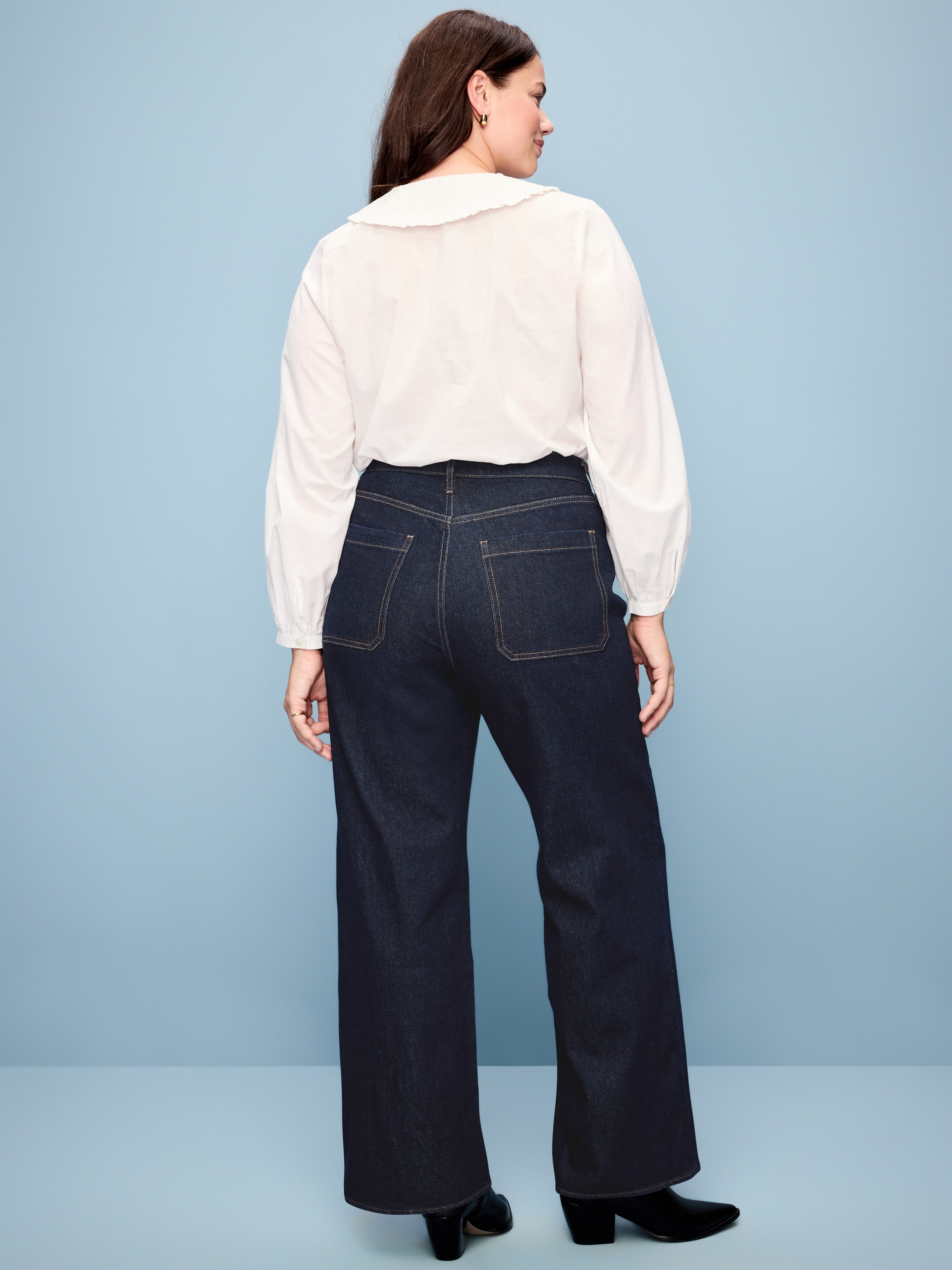 Curvy Extra High-Waisted Wide-Leg Jeans - Wren - 6