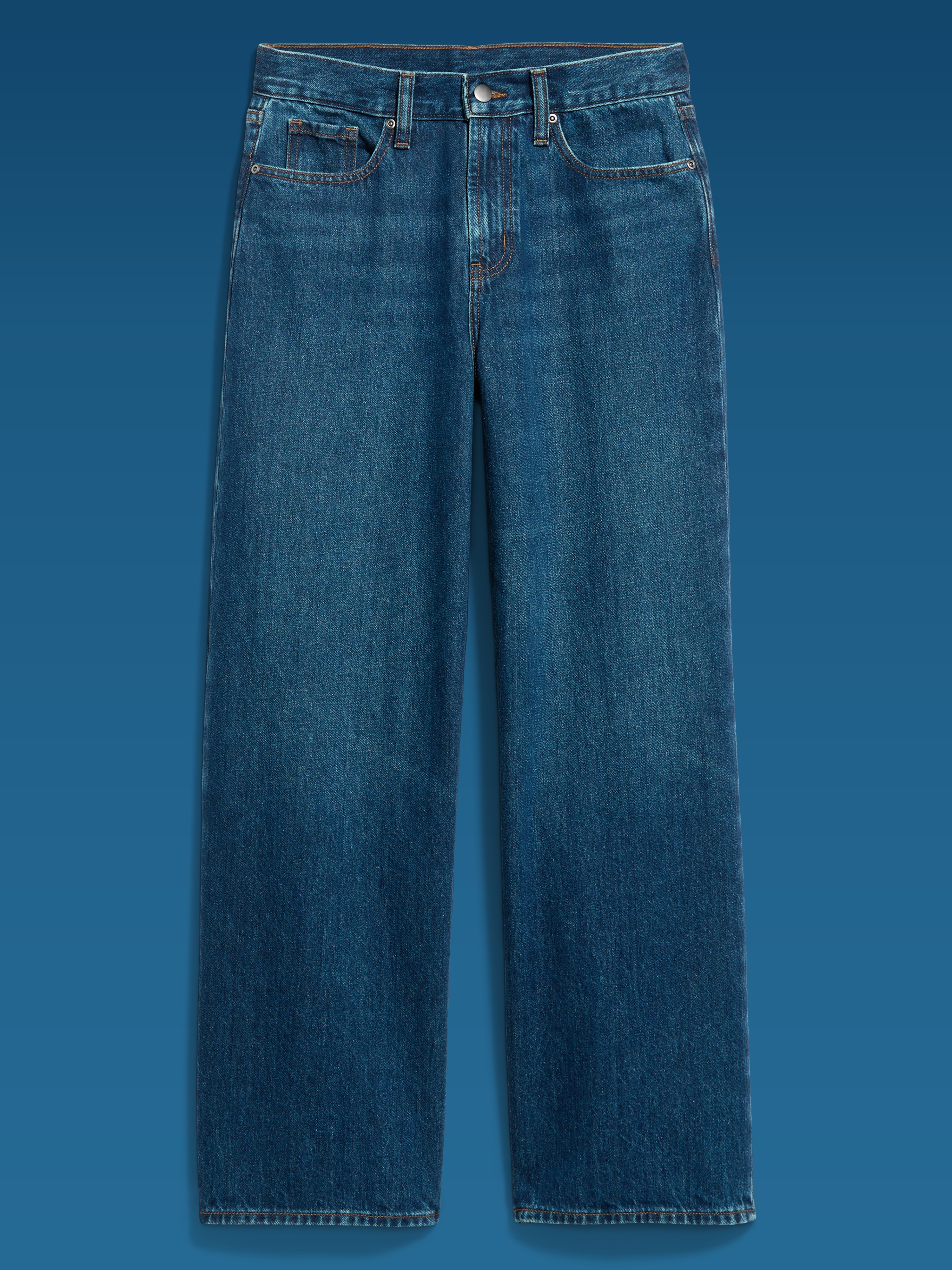 Old Navy x Altuzarra High-Waisted Baggy Wide-Leg Jeans - Indigo - 7