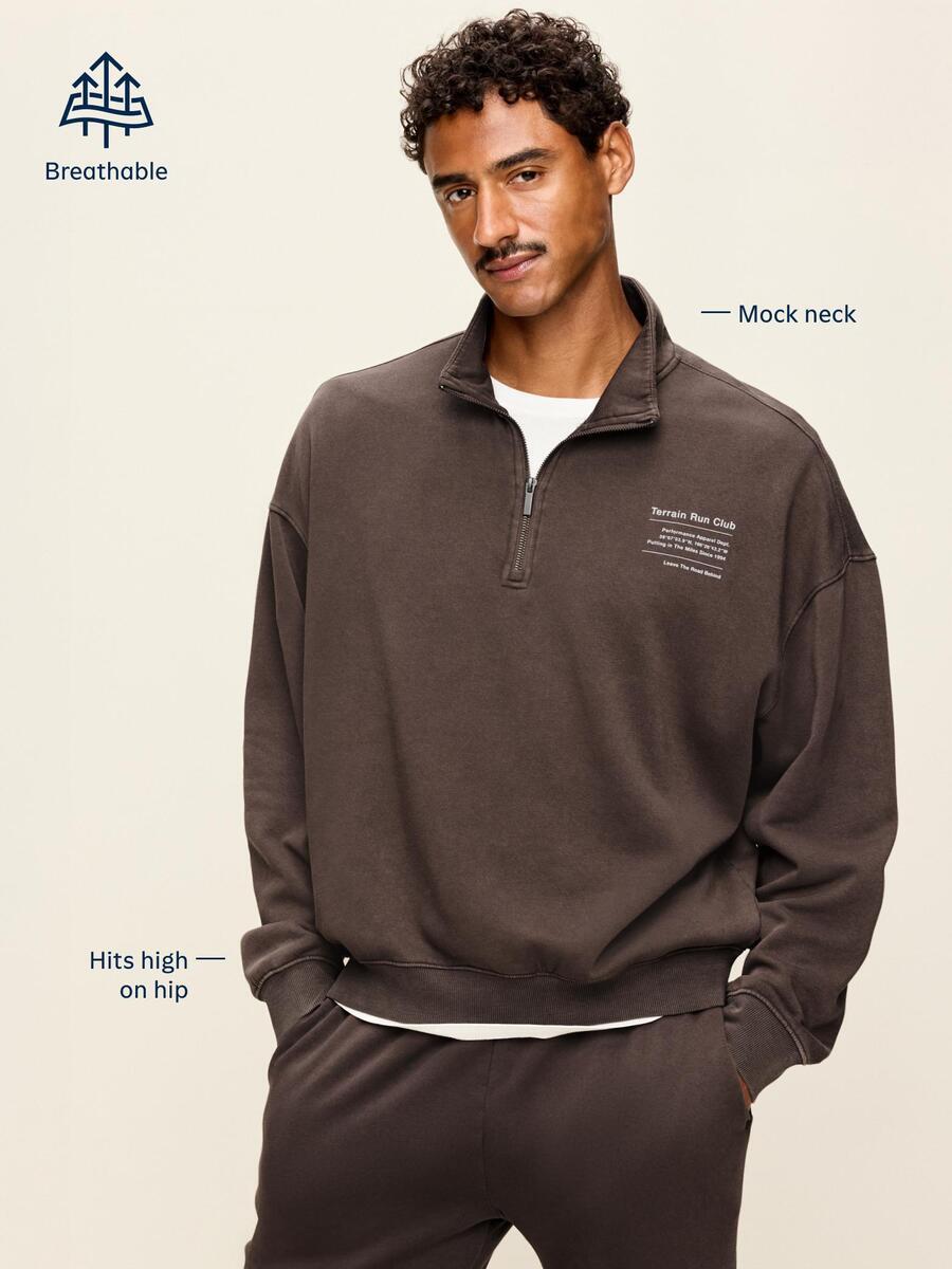 Lived-In Pro Quarter Zip - Reddy Or Not - 3