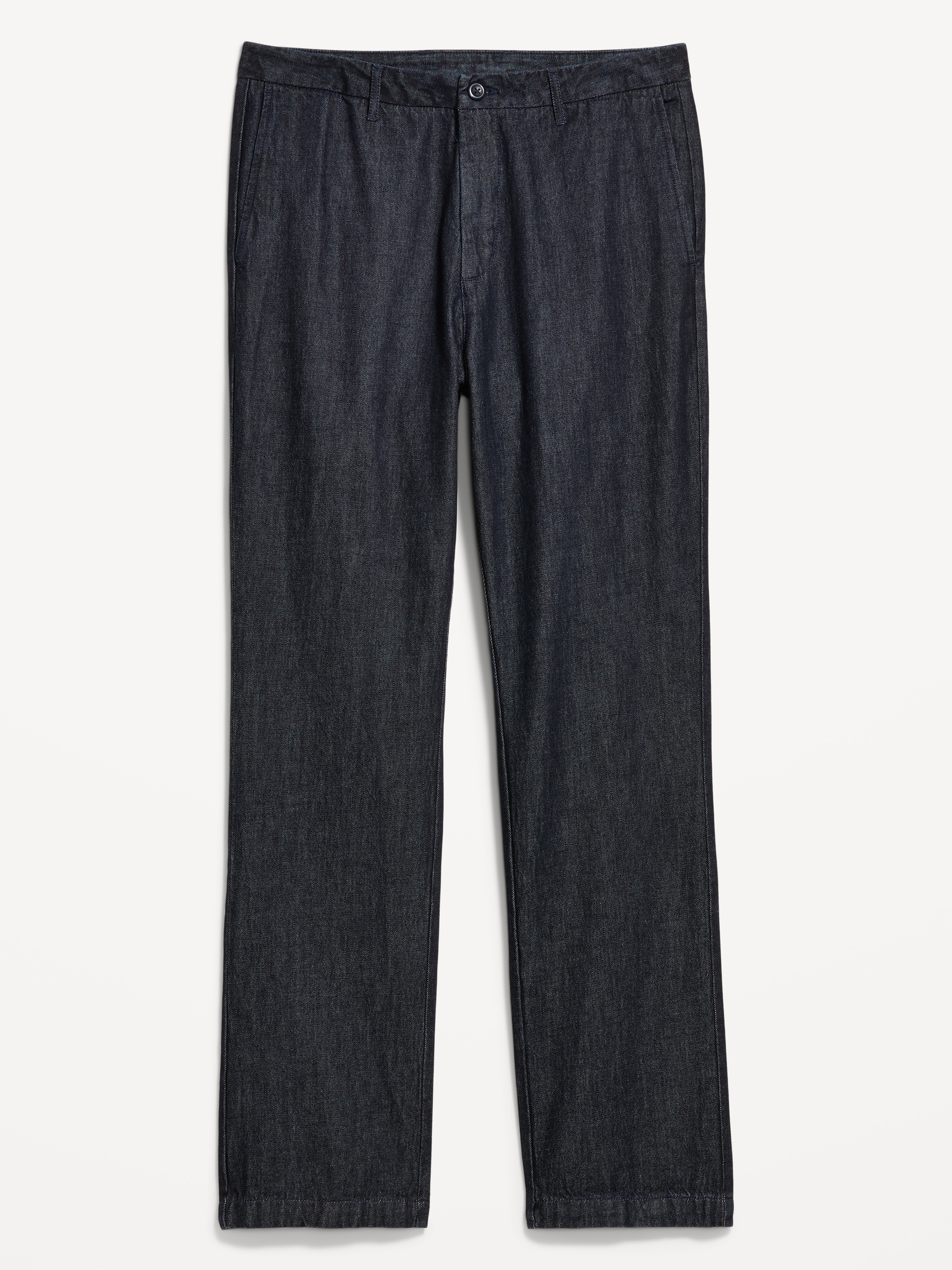 90s Straight-Fit Textured Twill Pants - Raw - 1